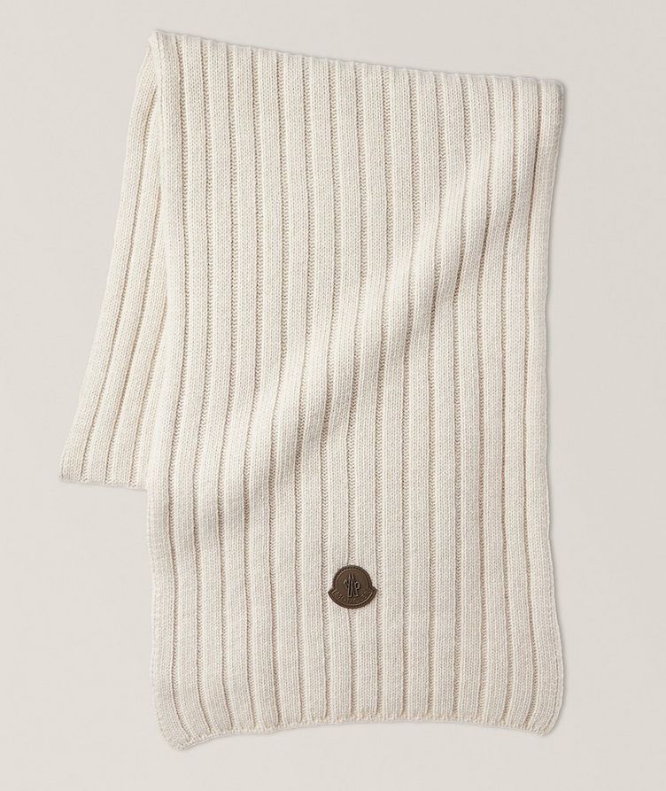 Écharpe Sciarpa en tricot côtelé de laine image 0