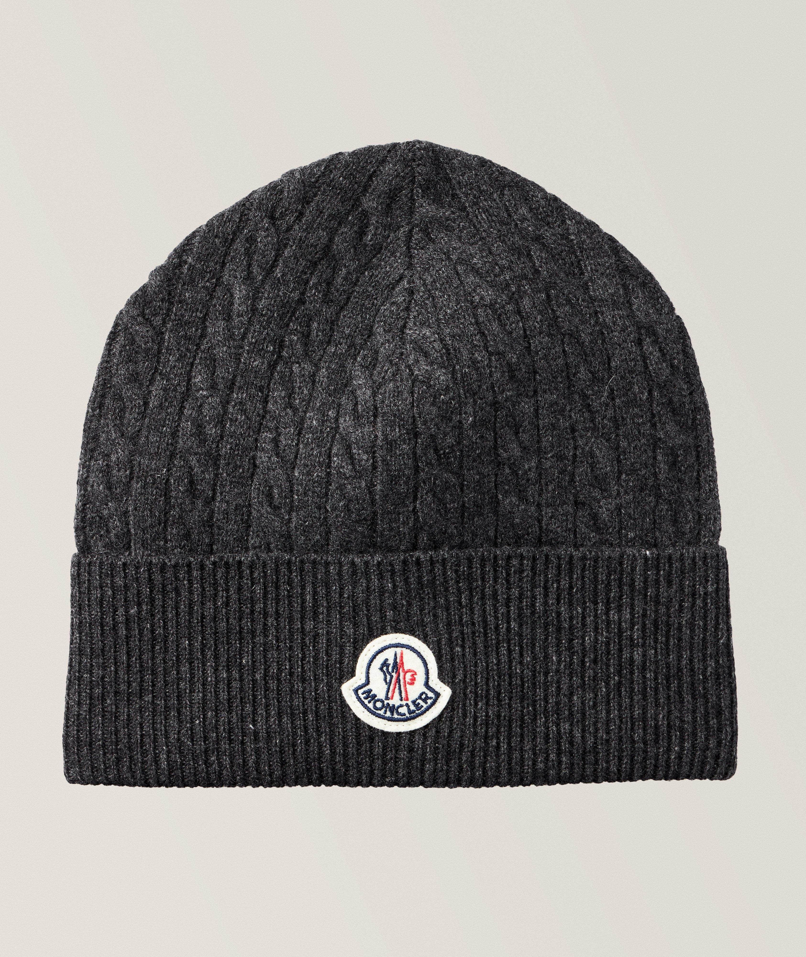 Moncler Berretto Tricot Cable Knit Virgin Wool-Cashmere Toque | Hats ...