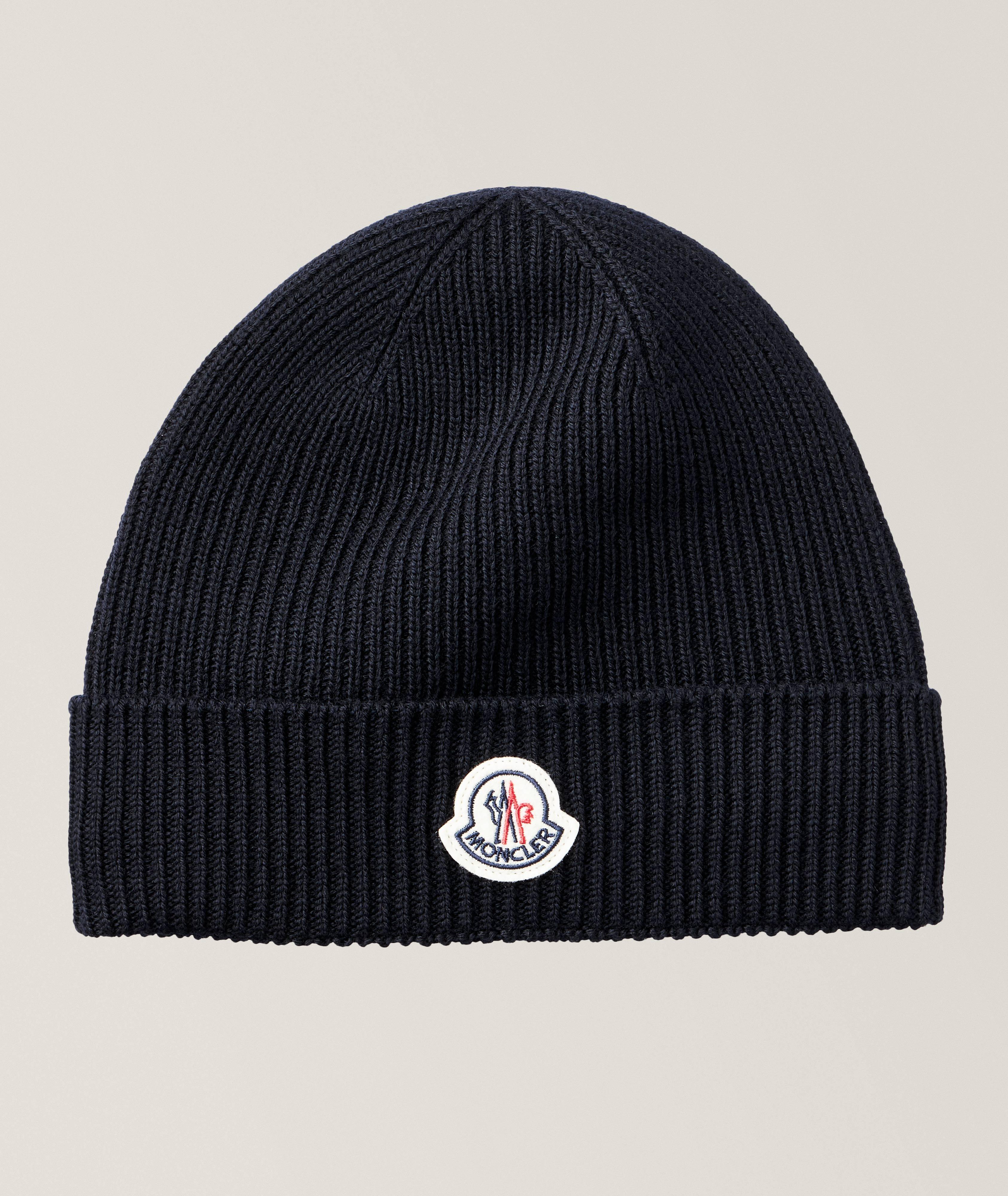 Moncler Tuque en laine vierge avec ecusson de marque Chapeaux Harry Rosen