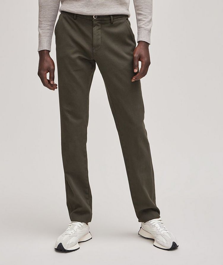 Slim-Fit Torino Jersey Stretch-Cotton Pants image 1