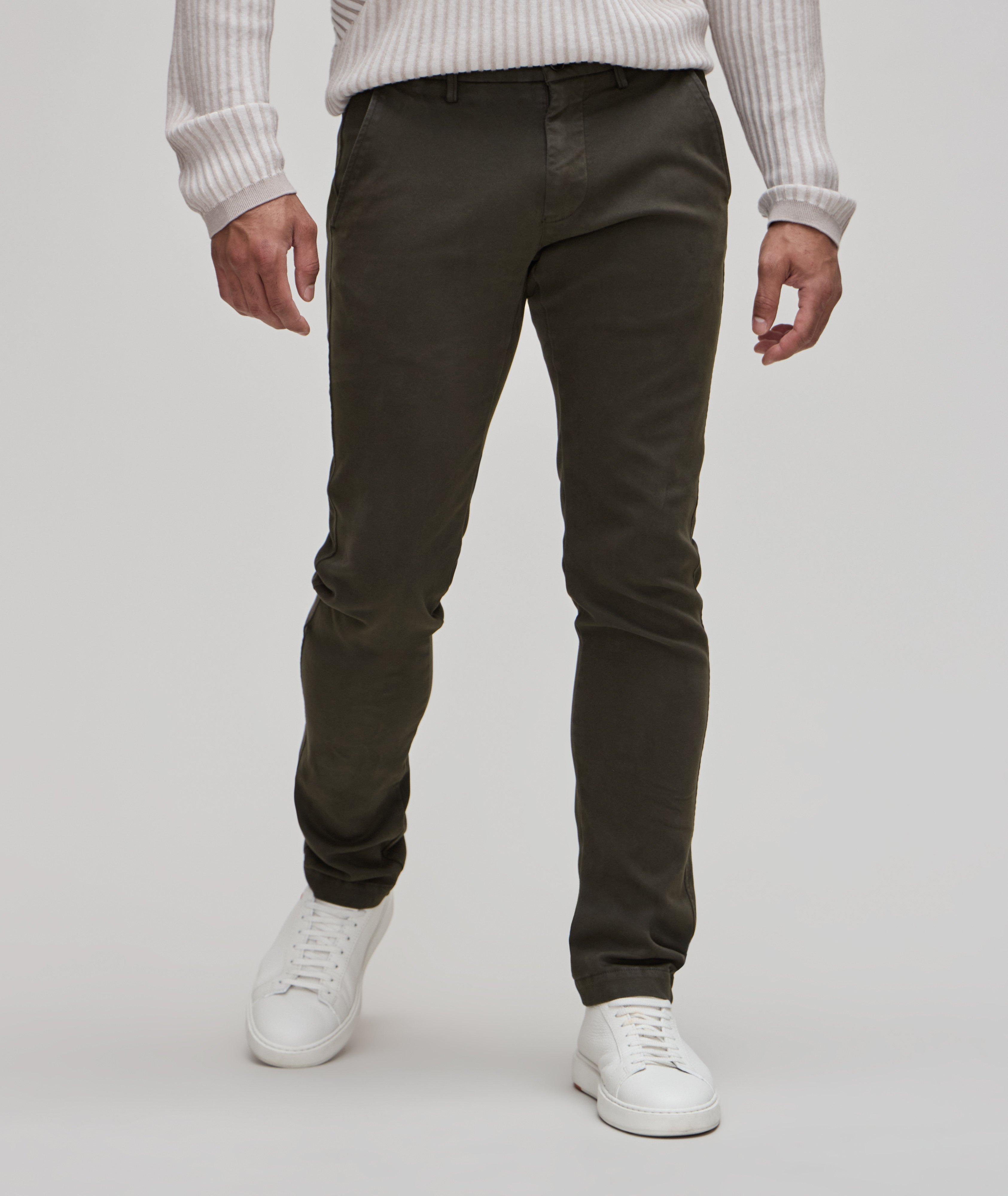 Slim-Fit Torino Jersey Stretch-Cotton Pants image 4