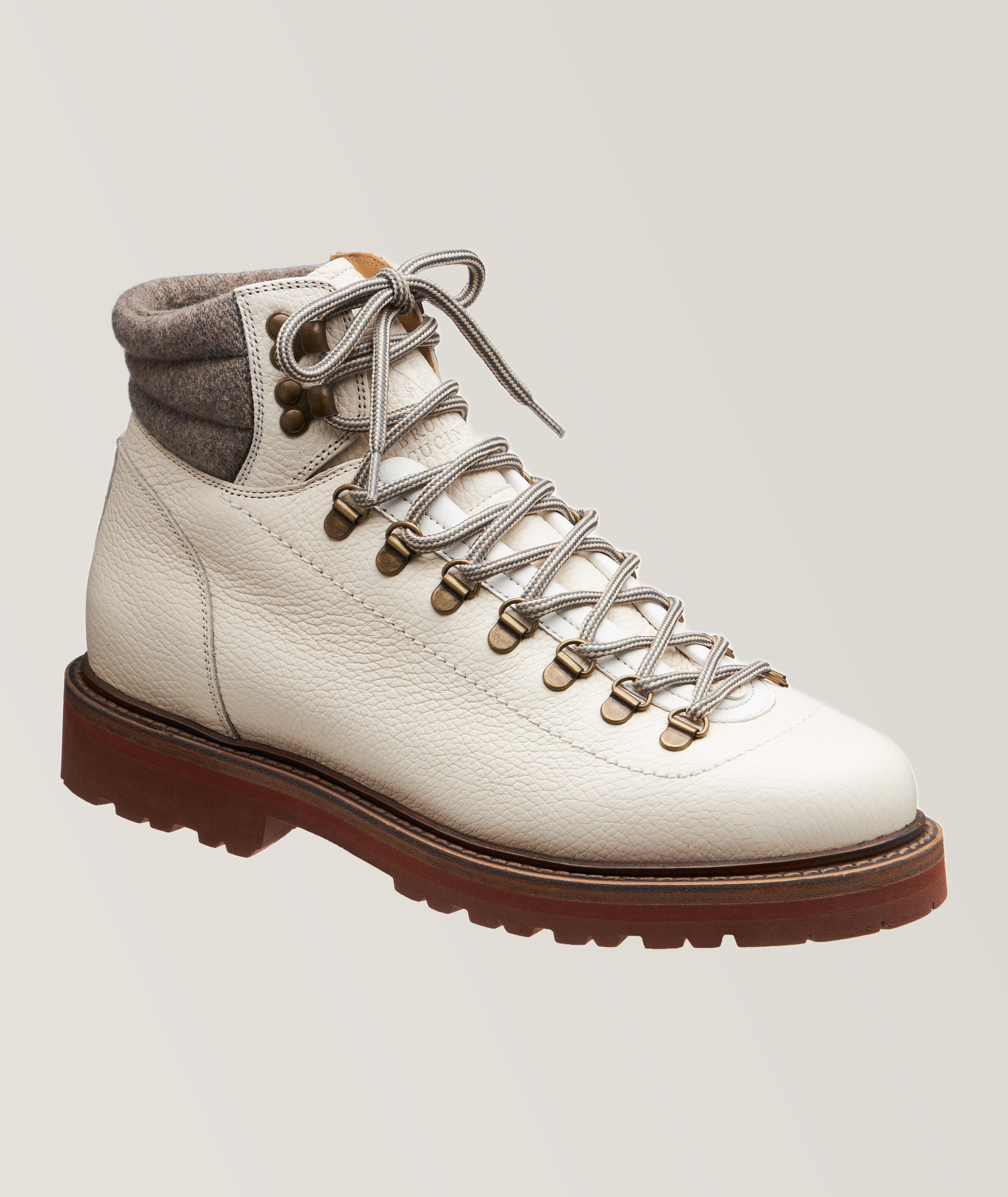 Brunello Cucinelli Grain Nubuck Hiking Boots