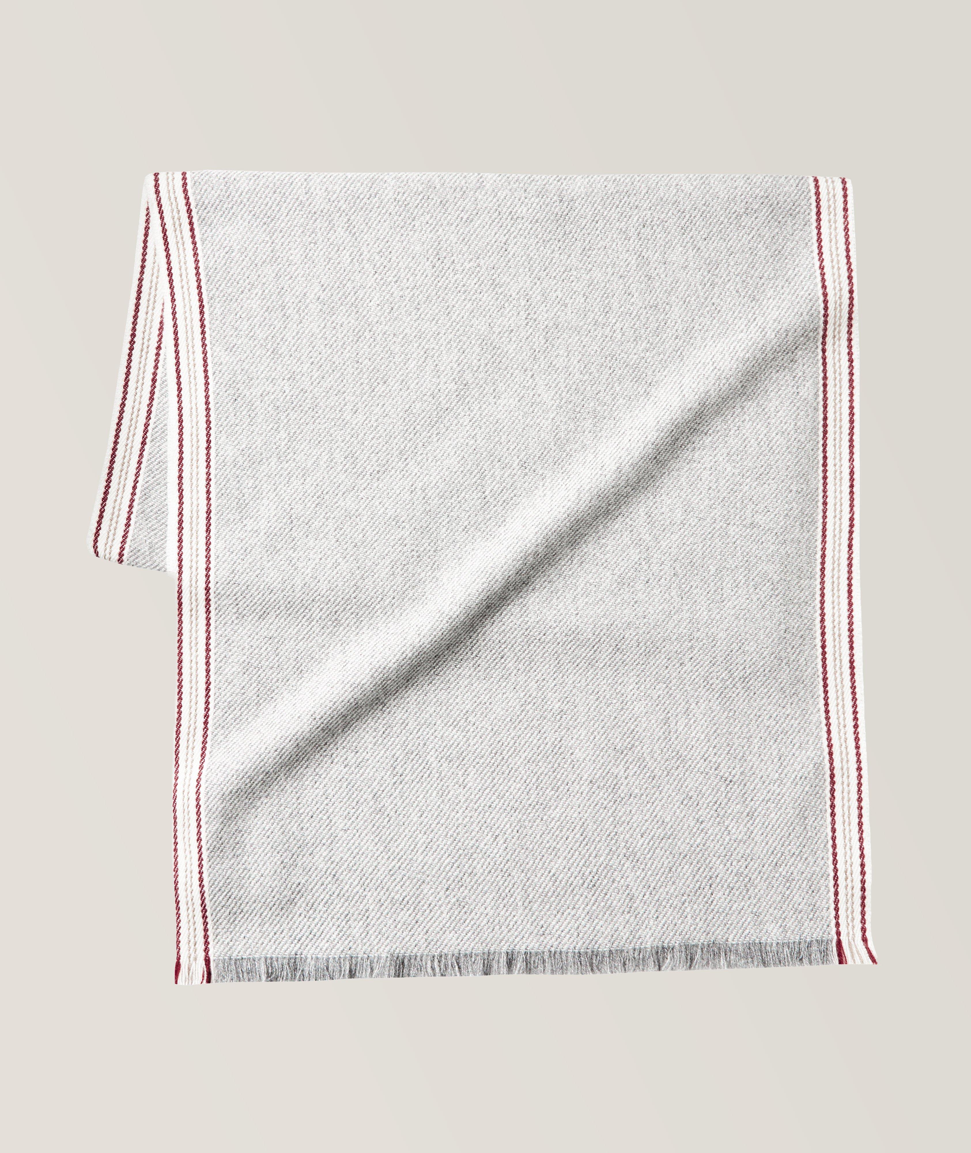 Cashmere Scarf With Contrast Trim image 0