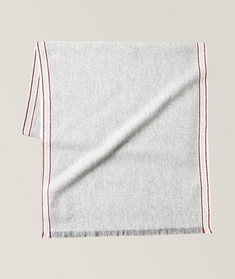 Cashmere Scarf With Contrast Trim image 0