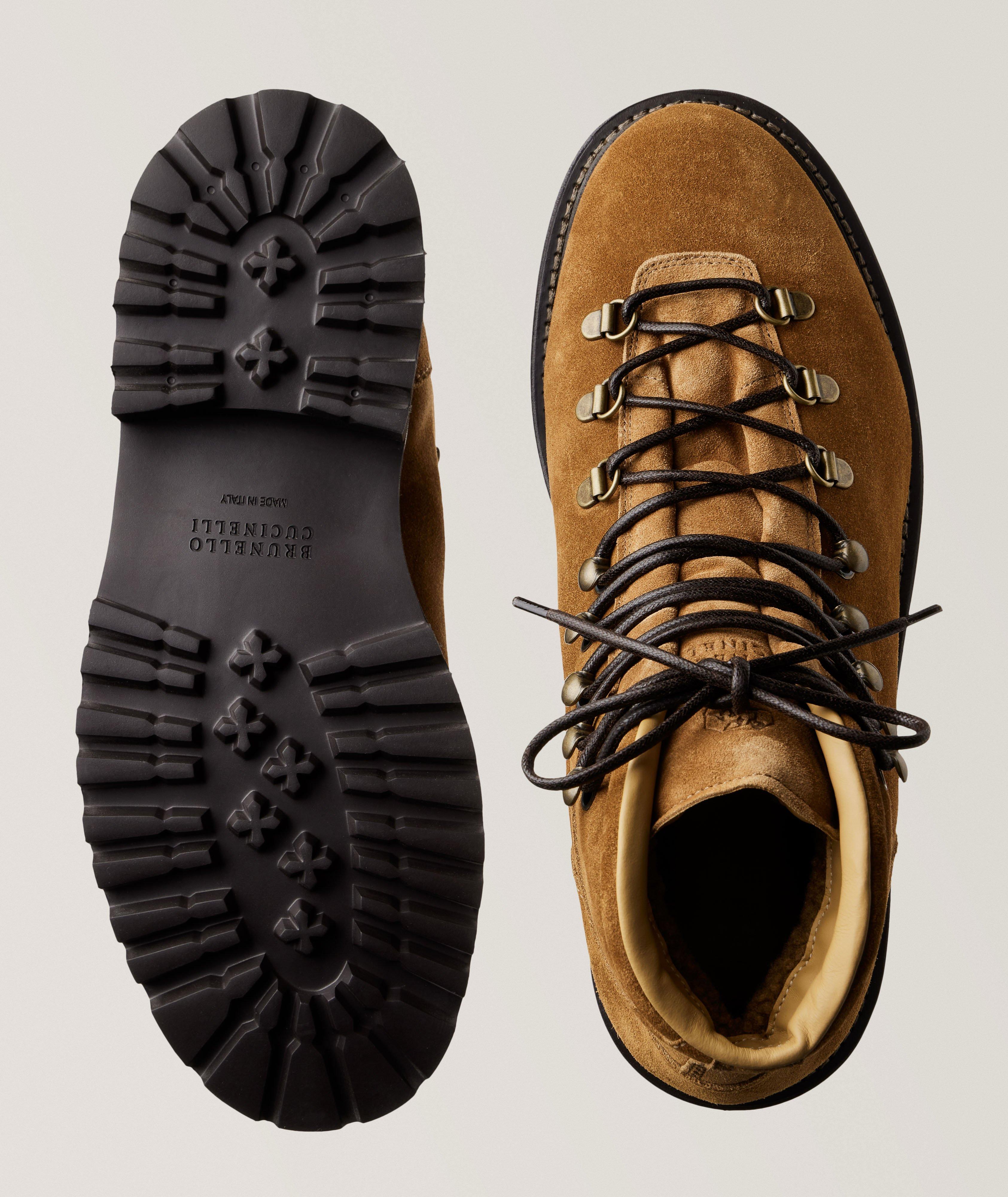 Suede store hiking shoes