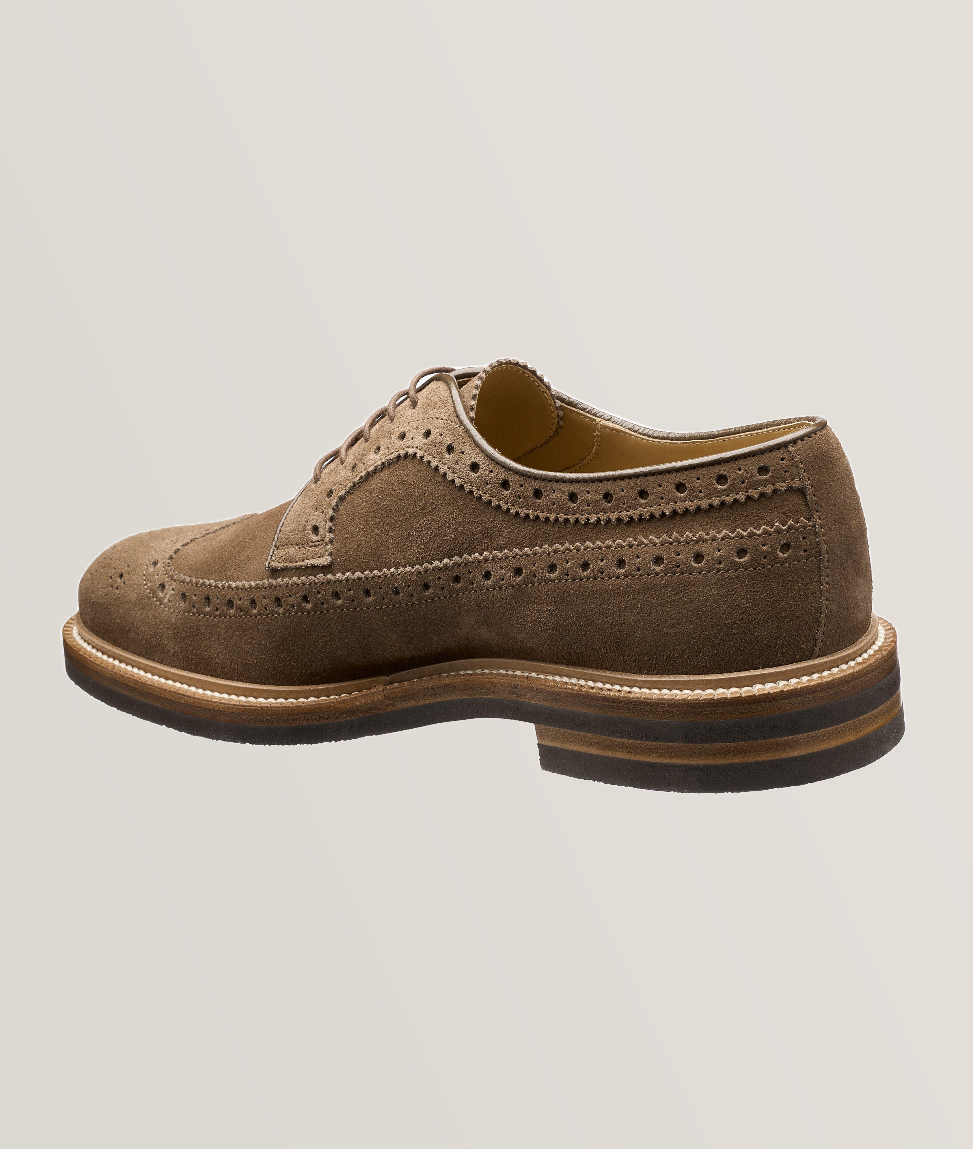 Suede Wingtip Derbies image 1