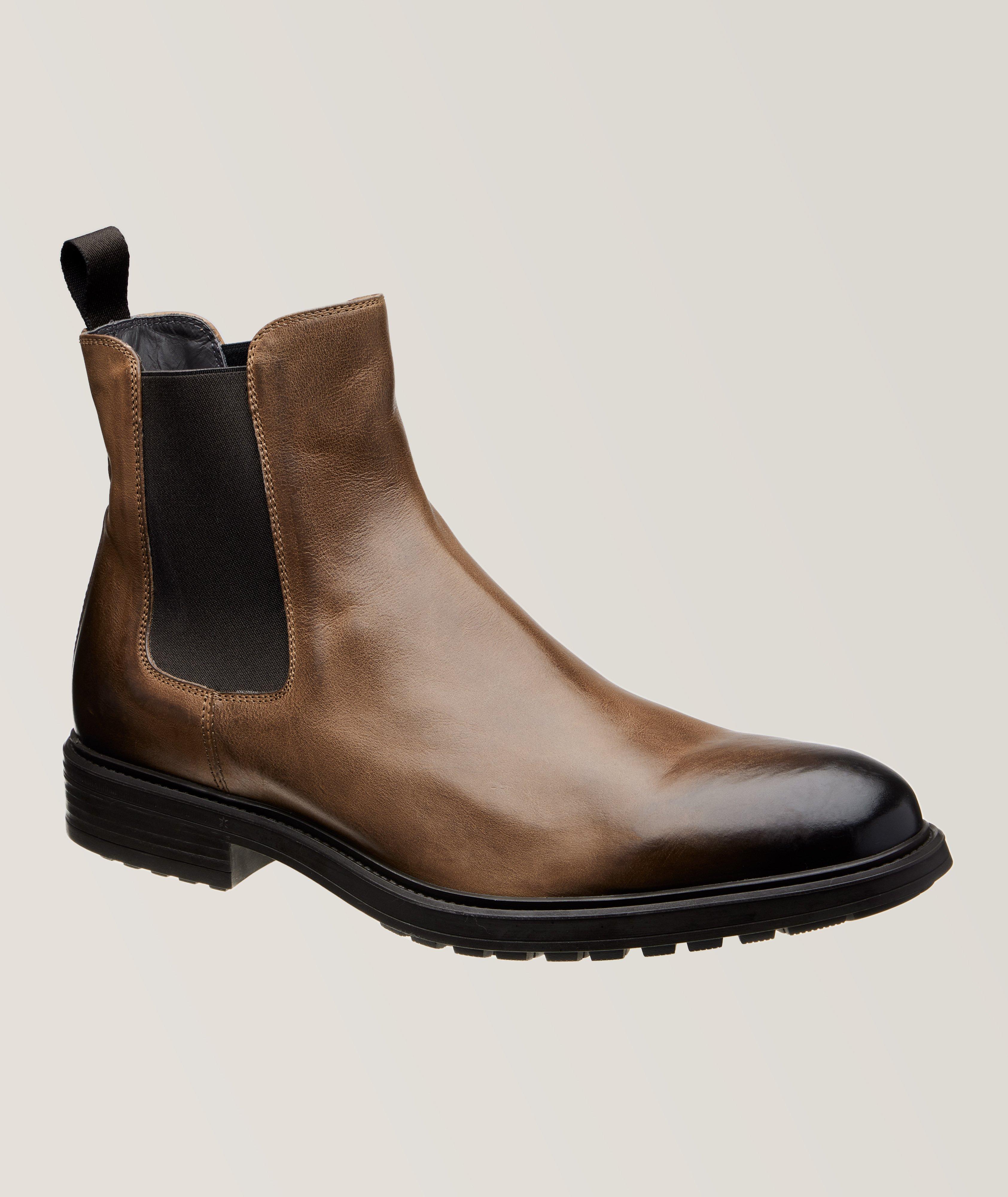 Leather shoe outlet boots