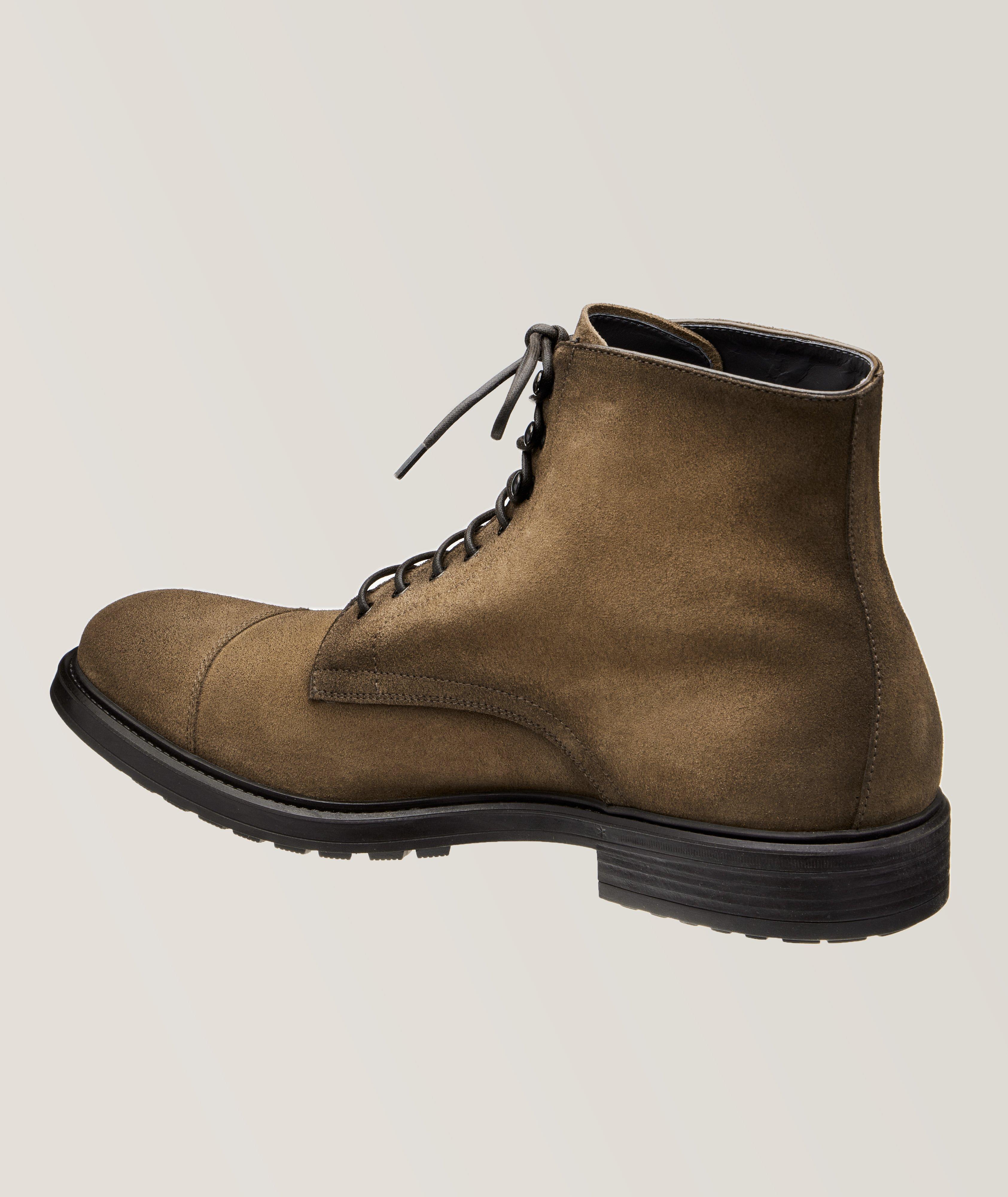 To Boot New York Burkett Suede Captoe Boots | Boots | Harry Rosen