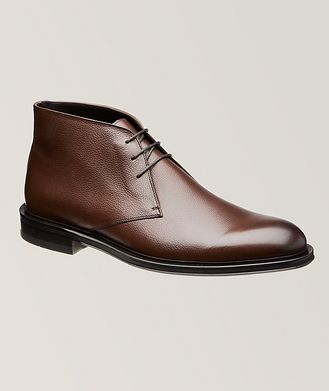 To Boot New York Richard Grained Leather Chukka Boots