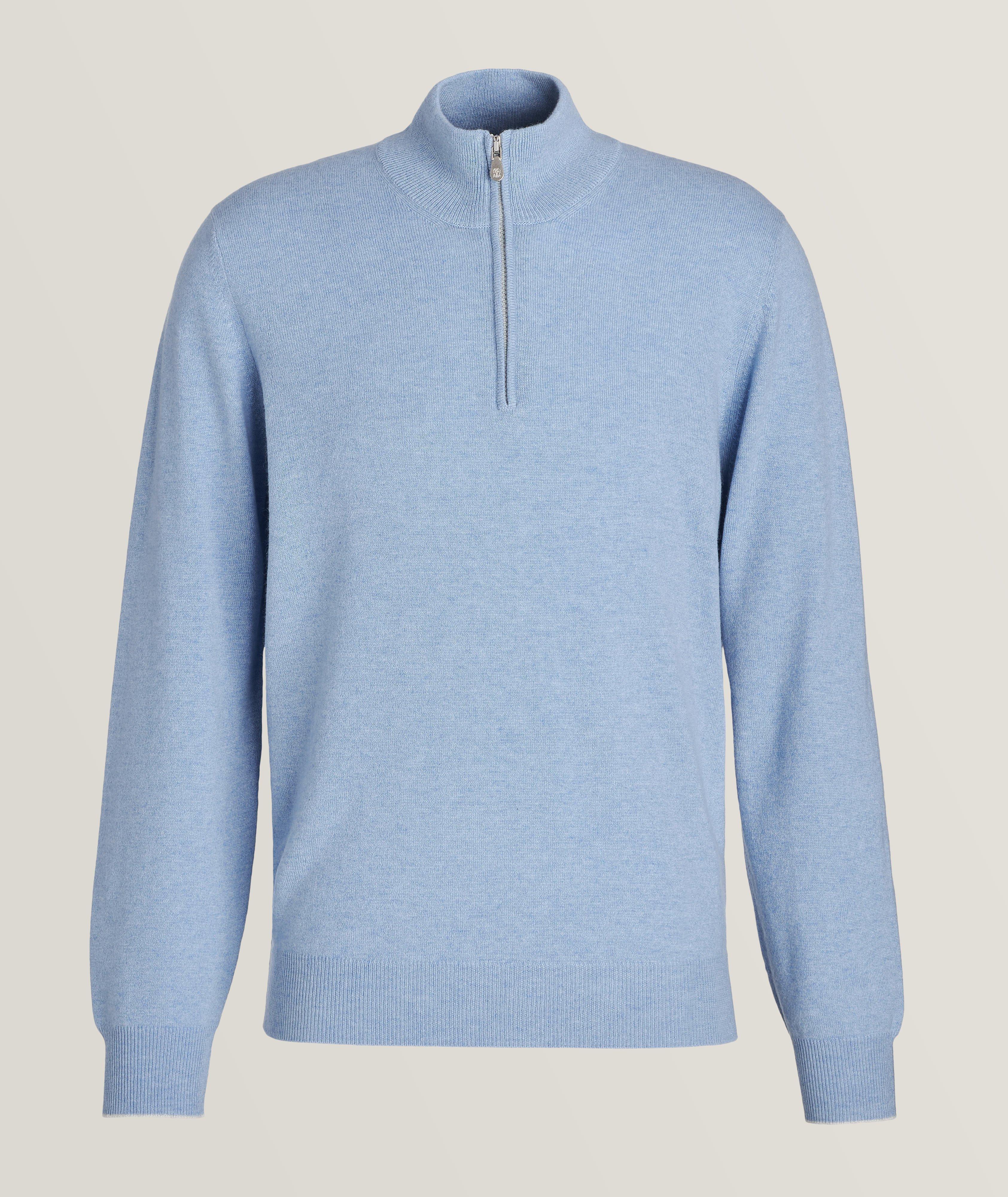 Quarter-Zip Cashmere Sweater image 0