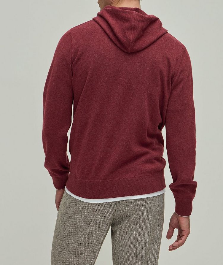 Ribbed Cashmere Pullover Hooded Sweater image 2