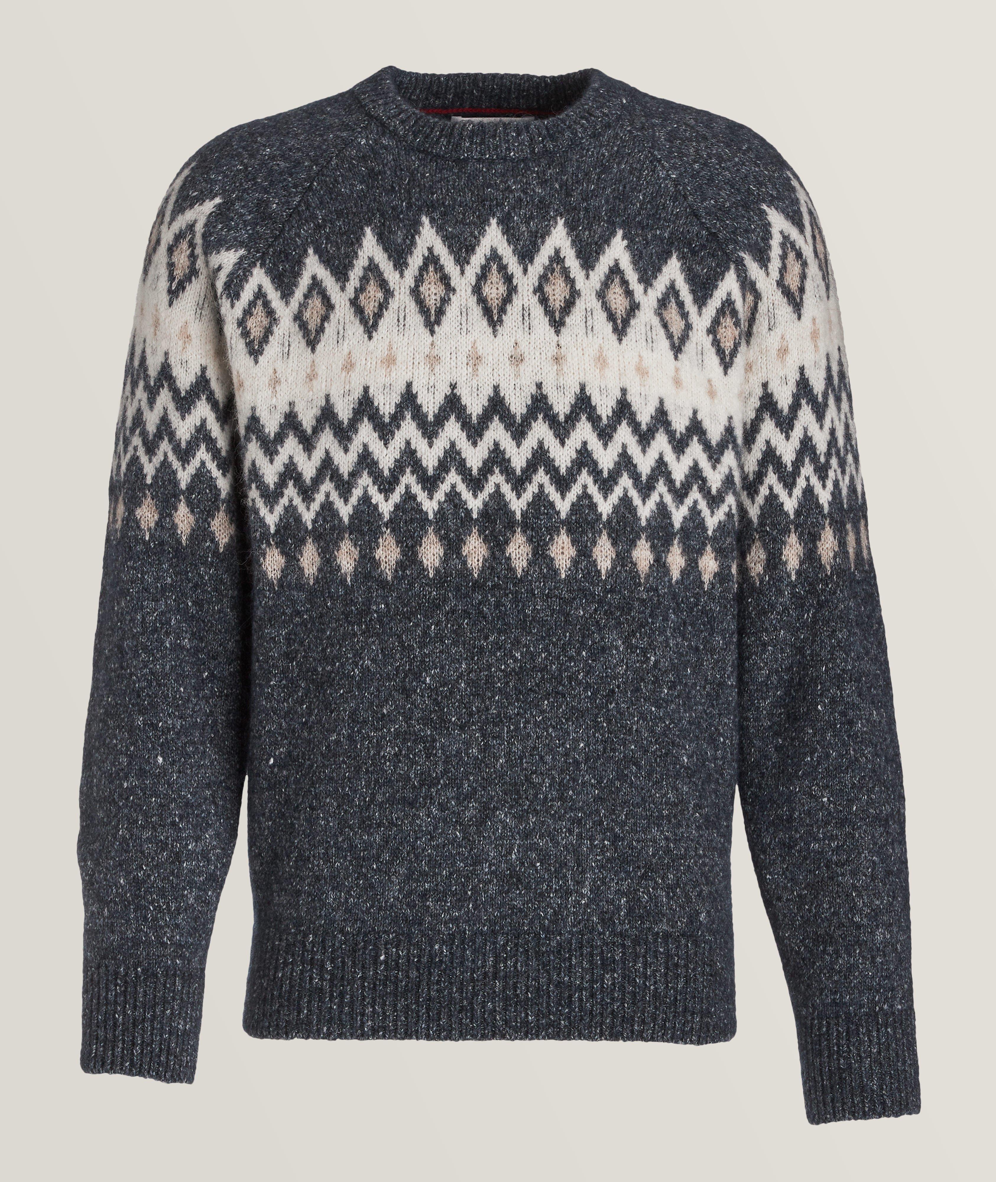 Brunello Cucinelli Cashmere Collection Fair Isle Sweater, Sweaters & Knits