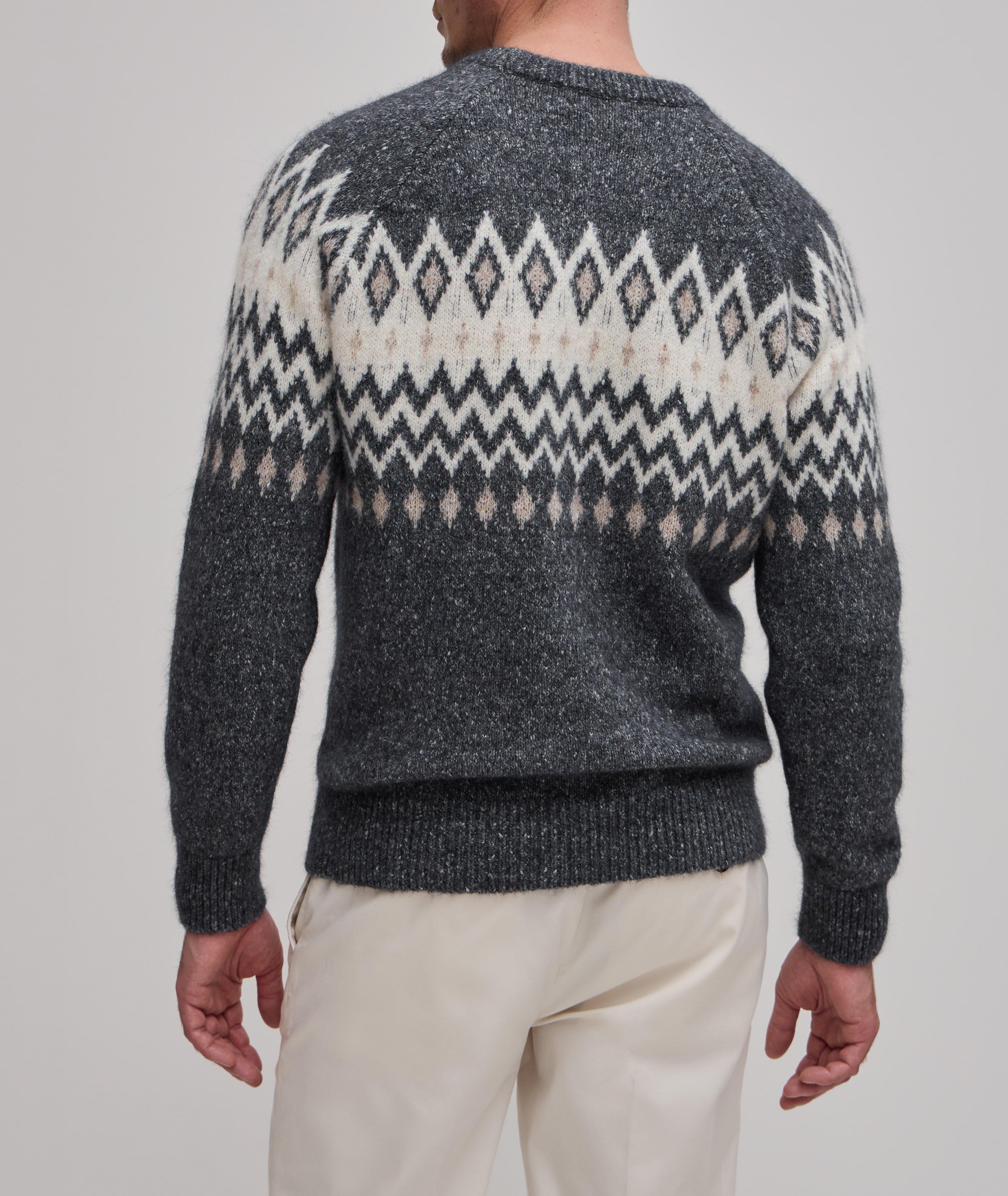 Brunello Cucinelli Cashmere Collection Fair Isle Sweater, Sweaters & Knits