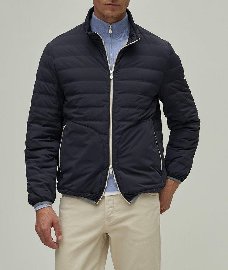 Technical Fabric Quilted Down Puffer Jacket image 1