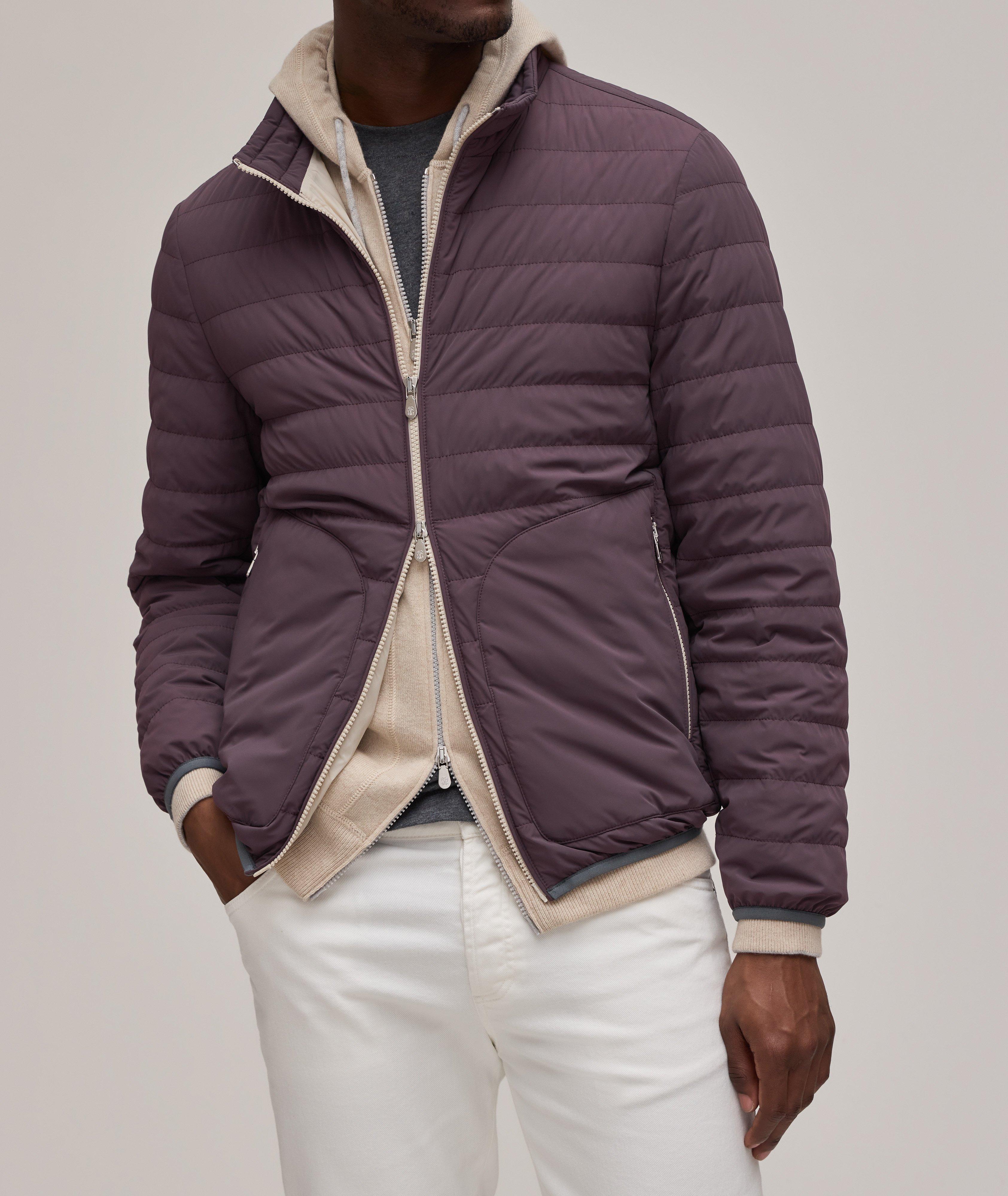 Technical Fabric Quilted Down Puffer Jacket image 1