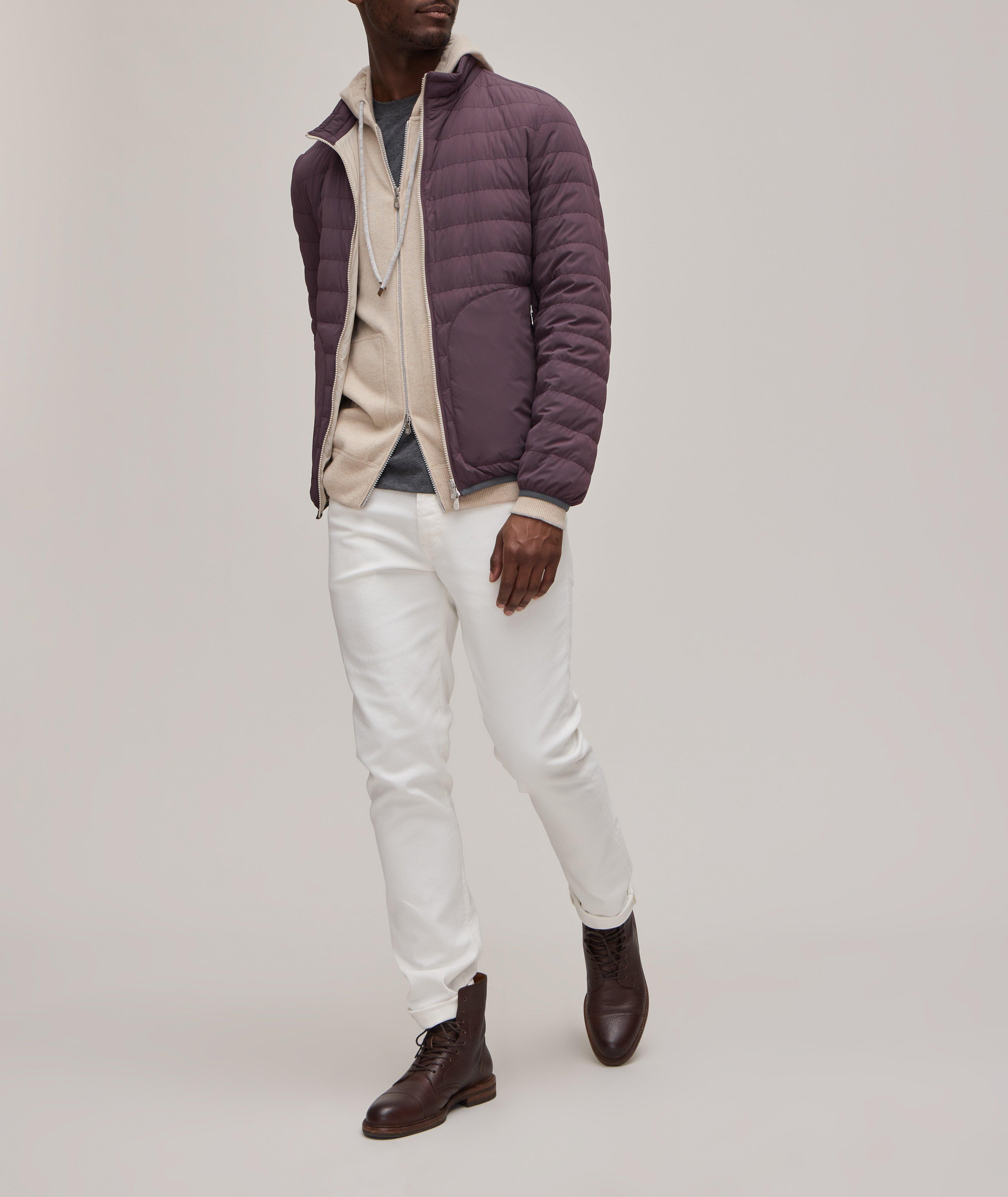 Technical Fabric Quilted Down Puffer Jacket image 3