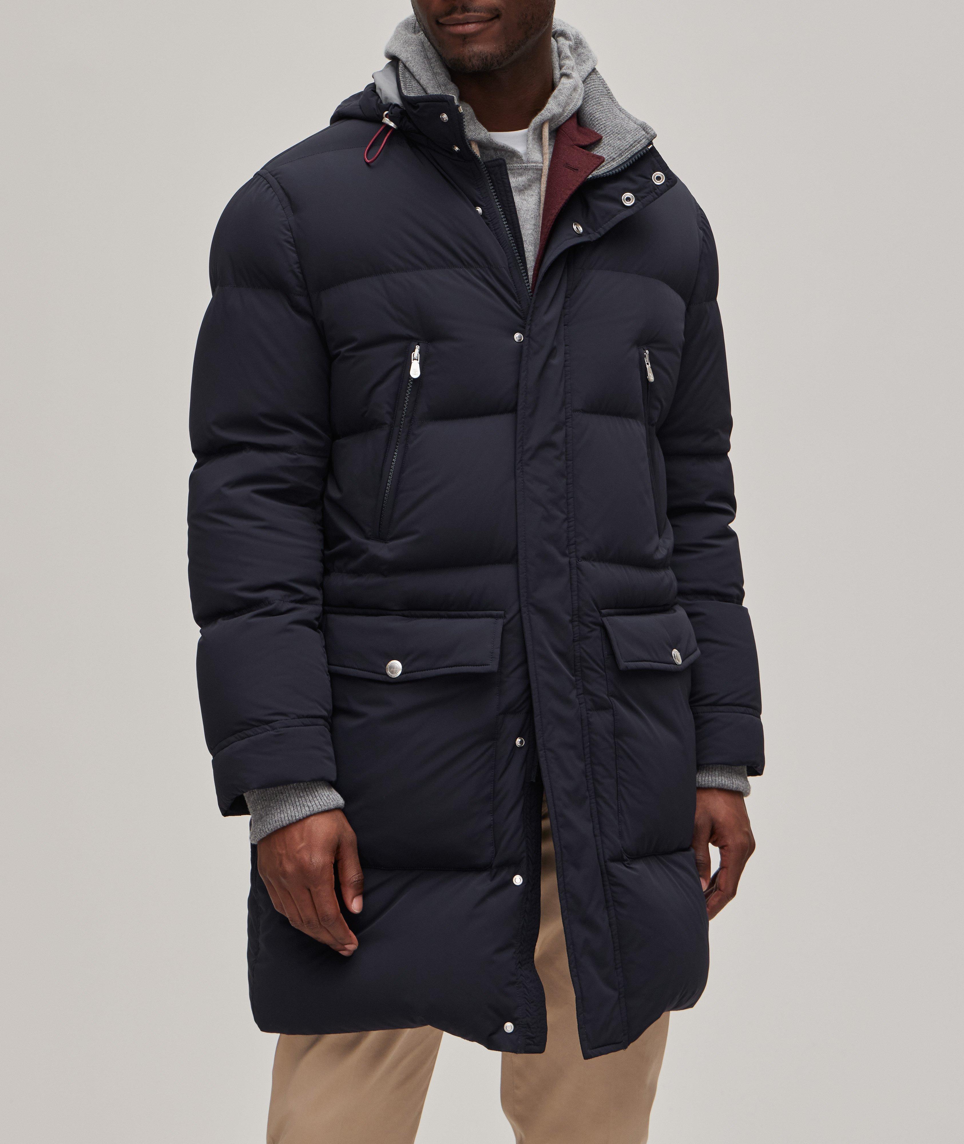 Technical Stretch-Fabric Quilted Stadium Jacket image 1