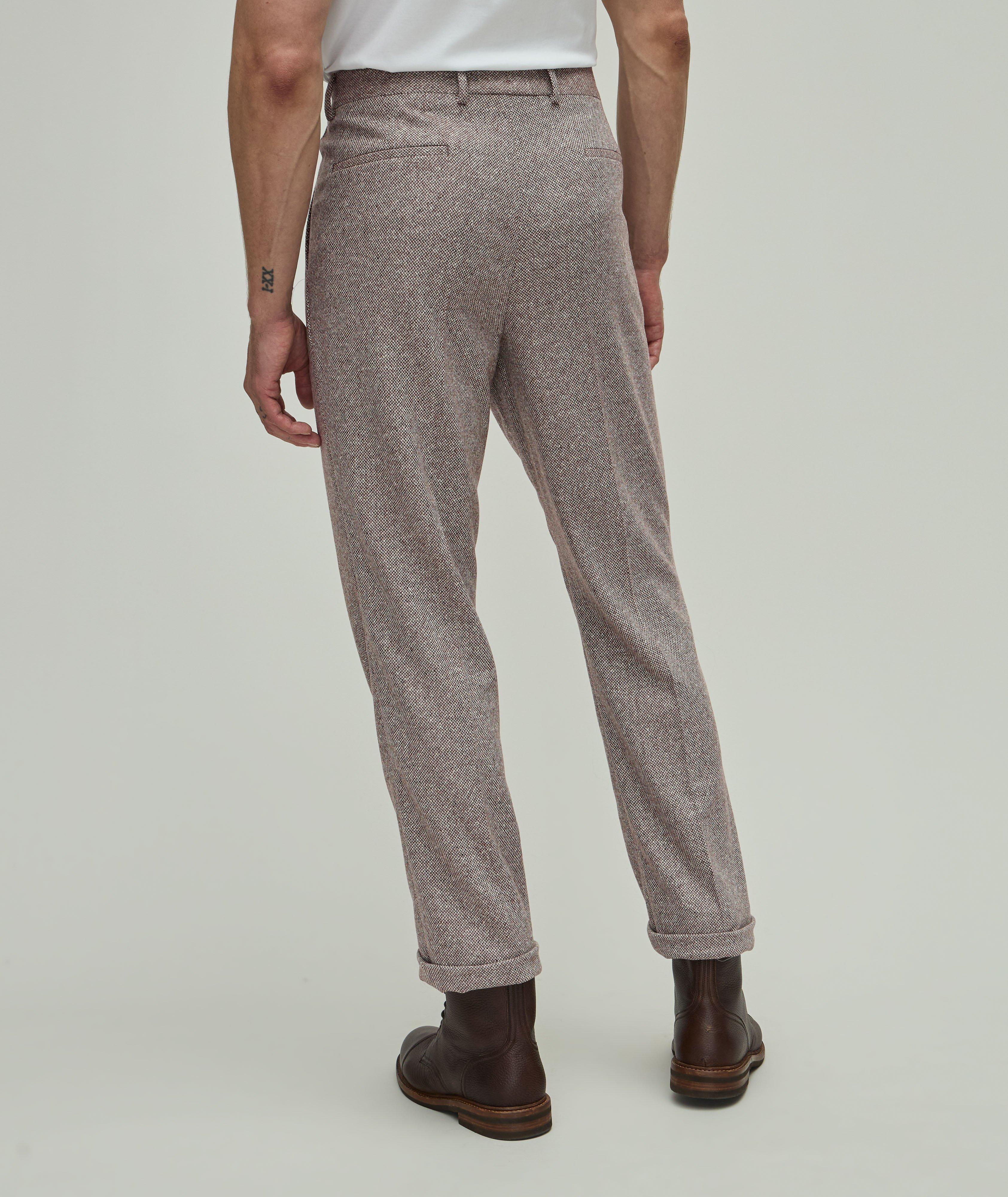 Wool-Cashmere Mélange Pleated Dress Pants image 2