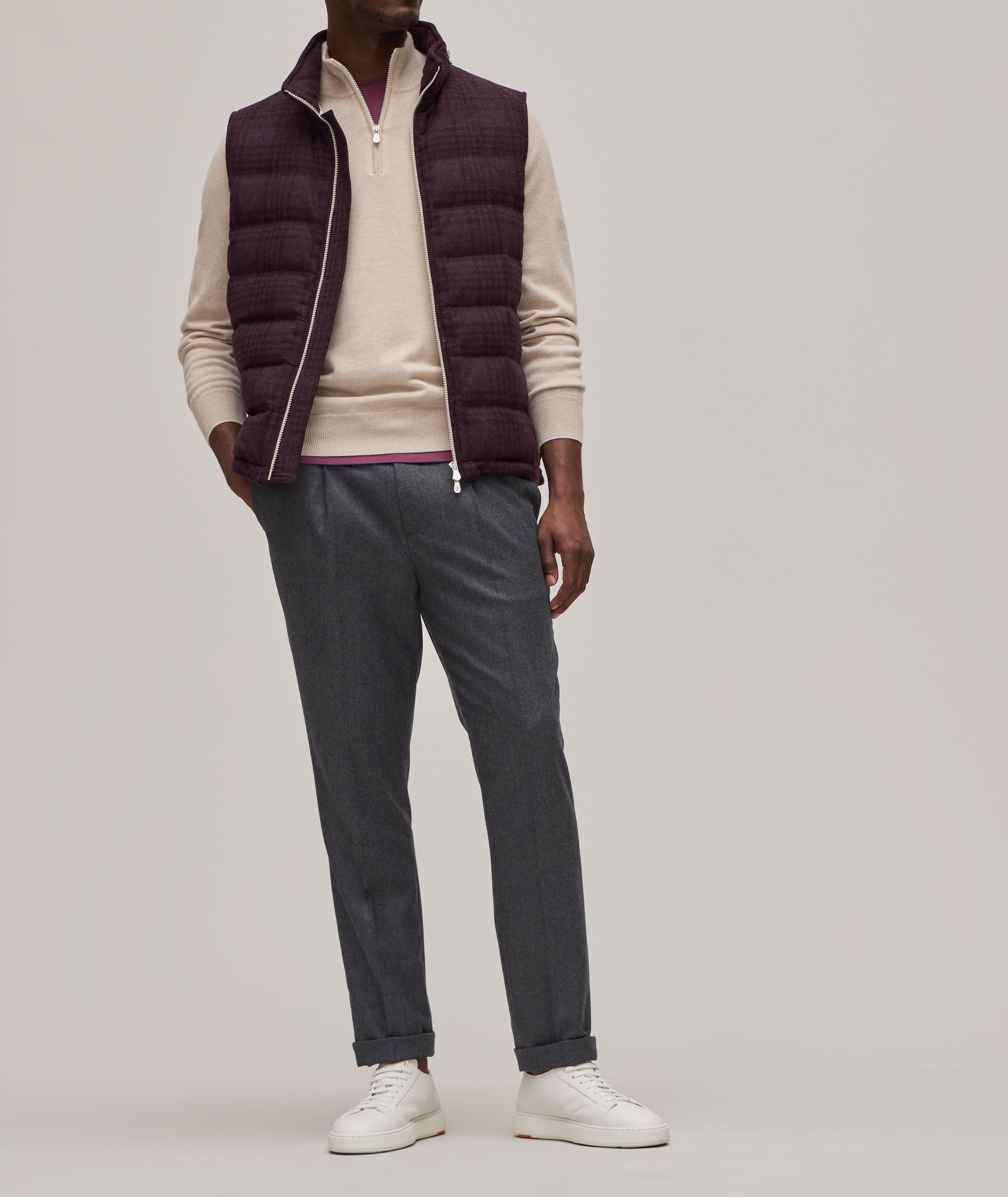 Flannel Wool Leisure Fit Trousers image 3
