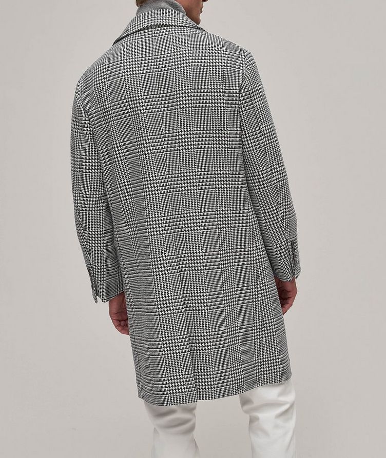 Houndstooth Virgin Wool Double Breasted Overcoat image 2