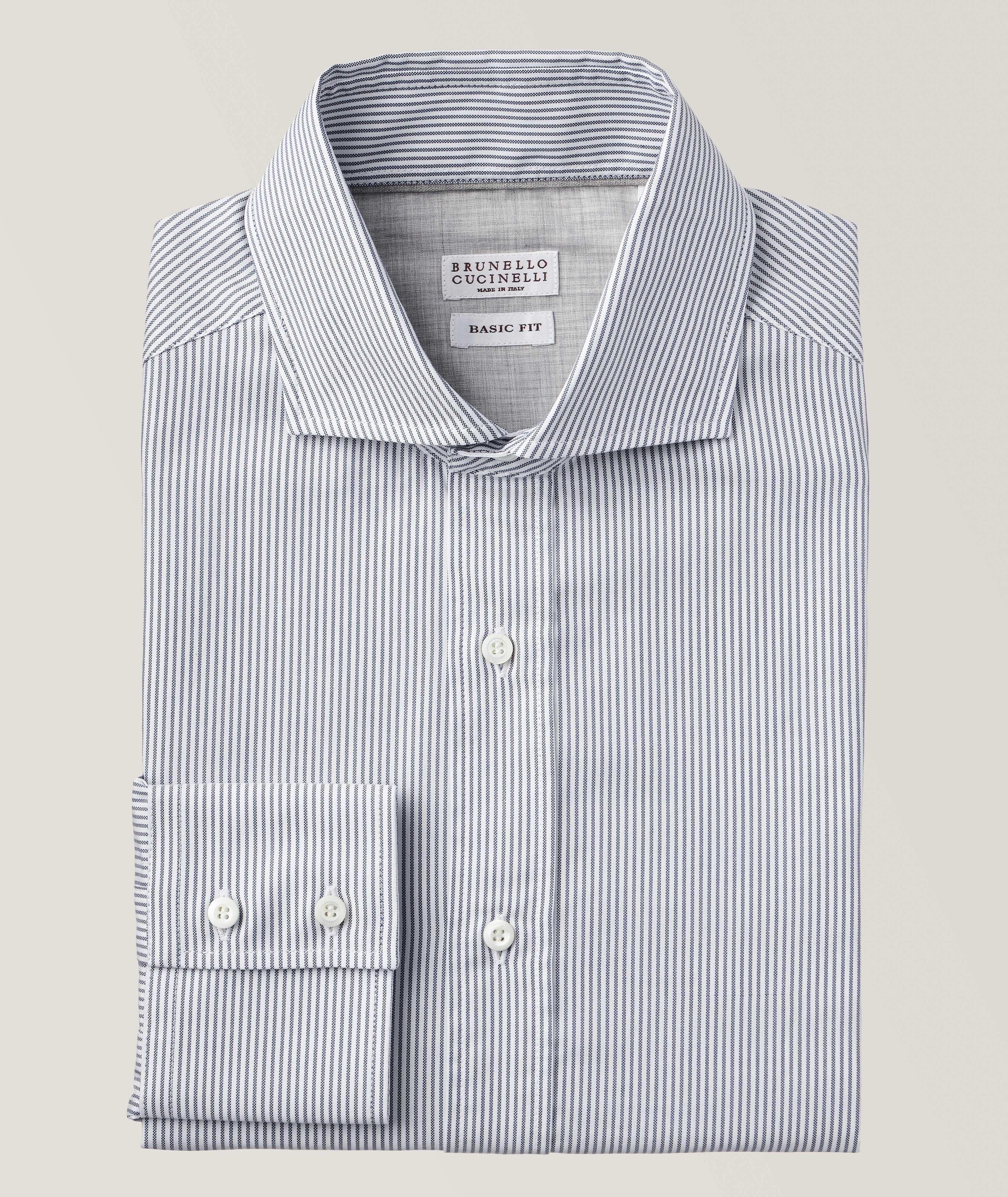 Chemise en toile oxford à fines rayures image 0