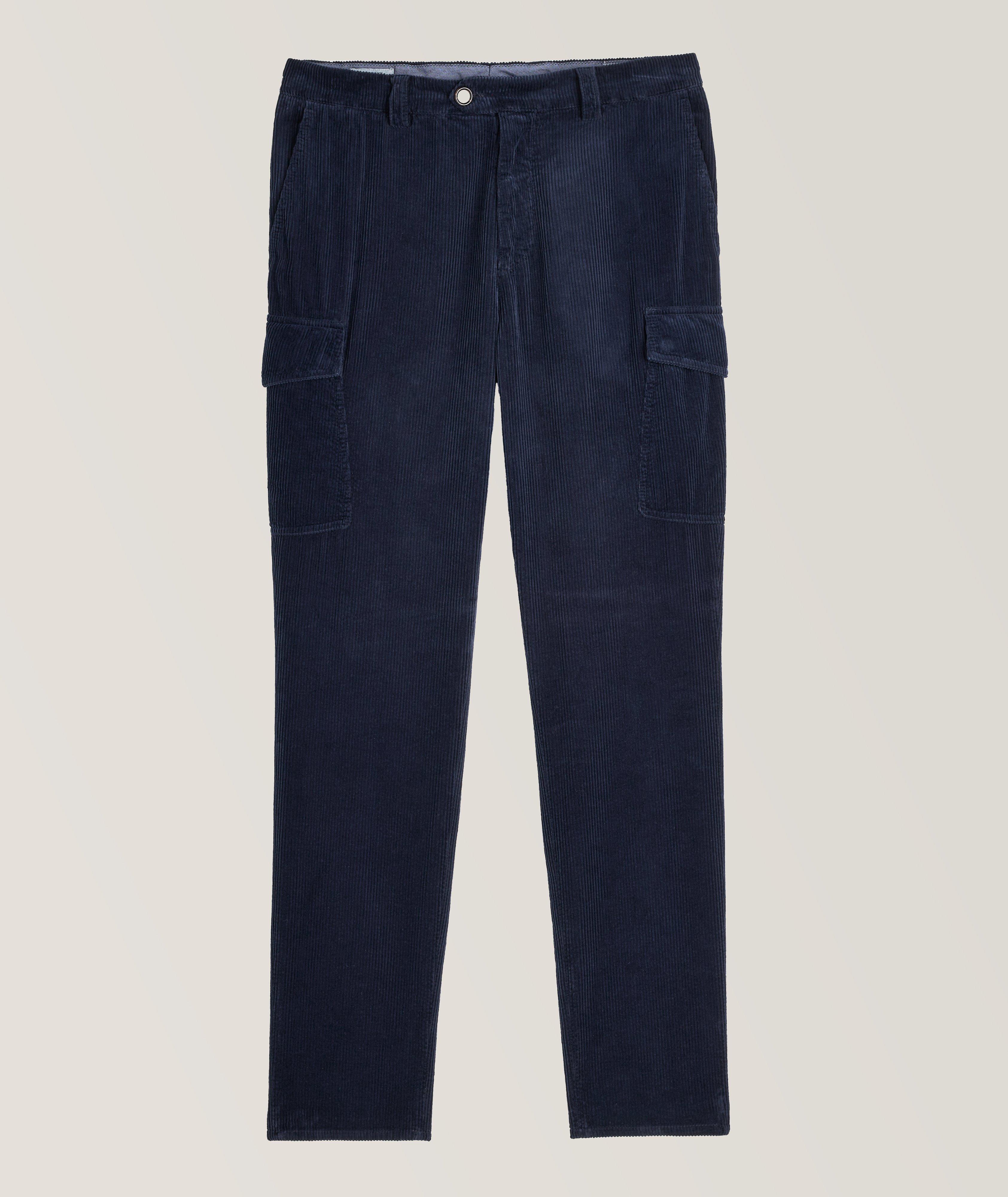 Brunello Cucinelli Wide Wale Corduroy Cargo Pants | Pants | Harry ...