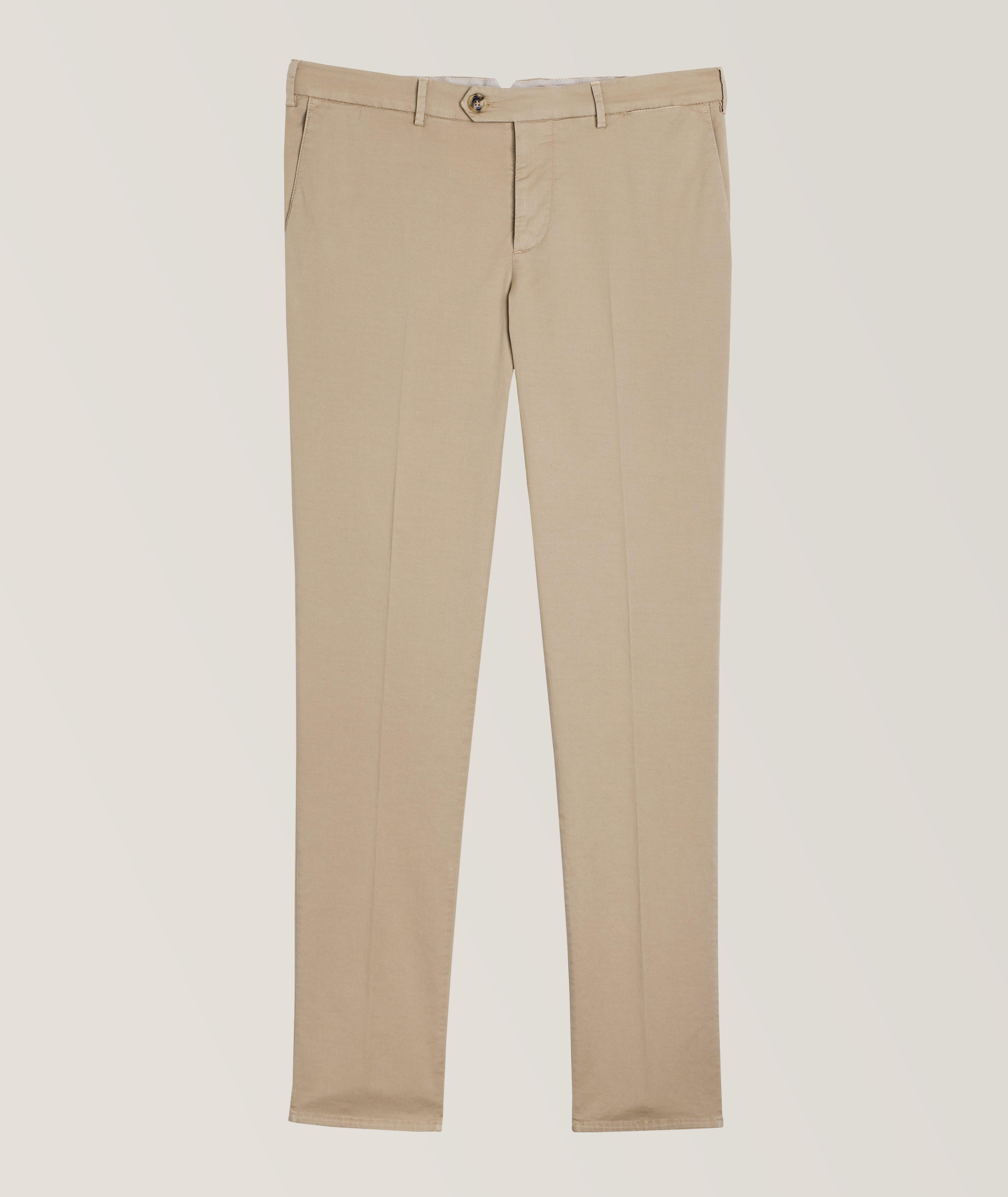 Cotton Stretch Trousers - Trousers 