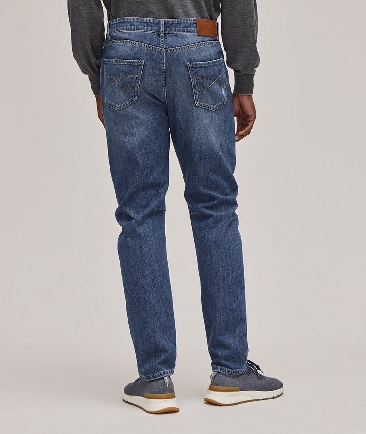 Distressed Cotton Leisure Fit Jeans image 2