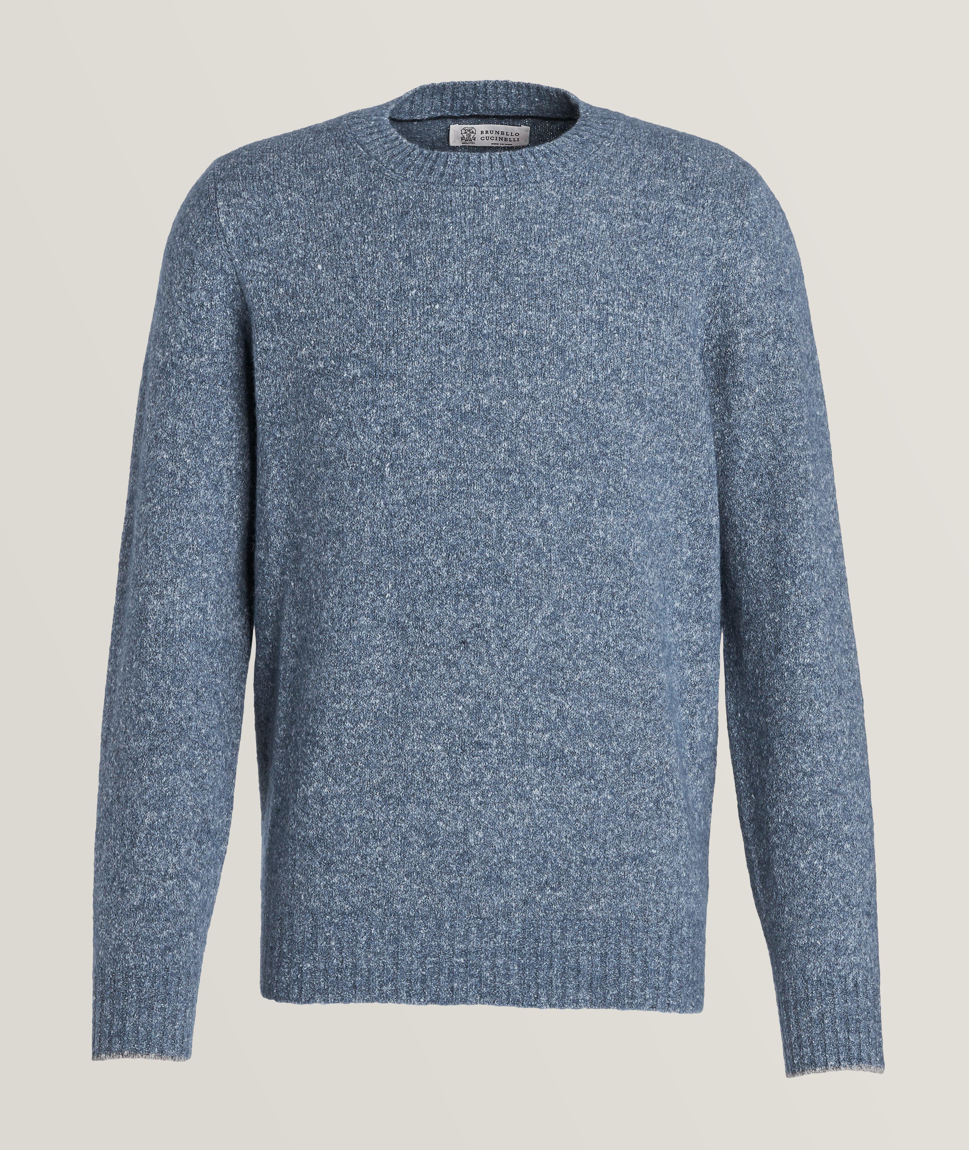 Brunello Cucinelli Mélange Alpaca Wool-Cotton Sweater