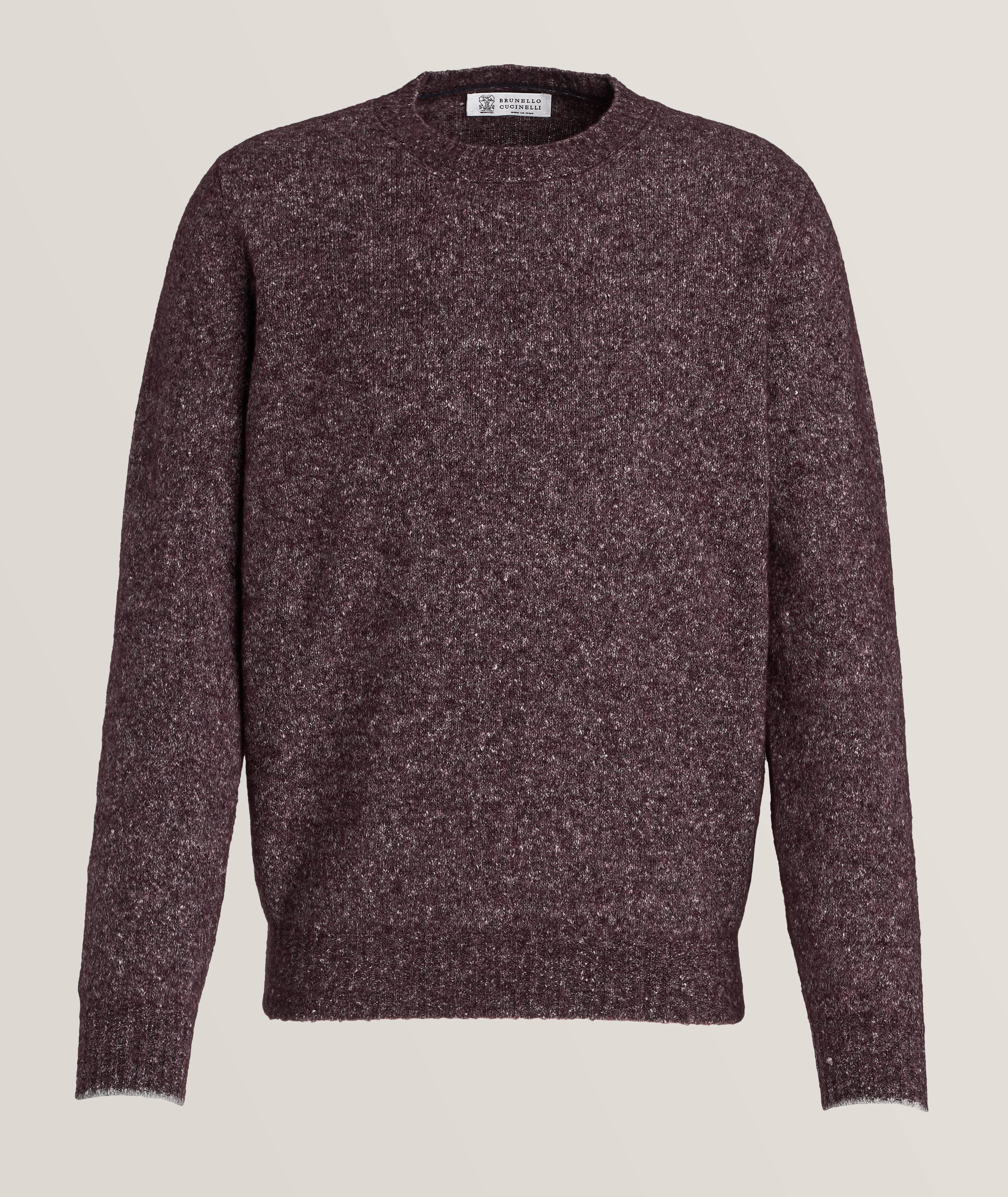 Mélange Alpaca Wool-Cotton Sweater image 0