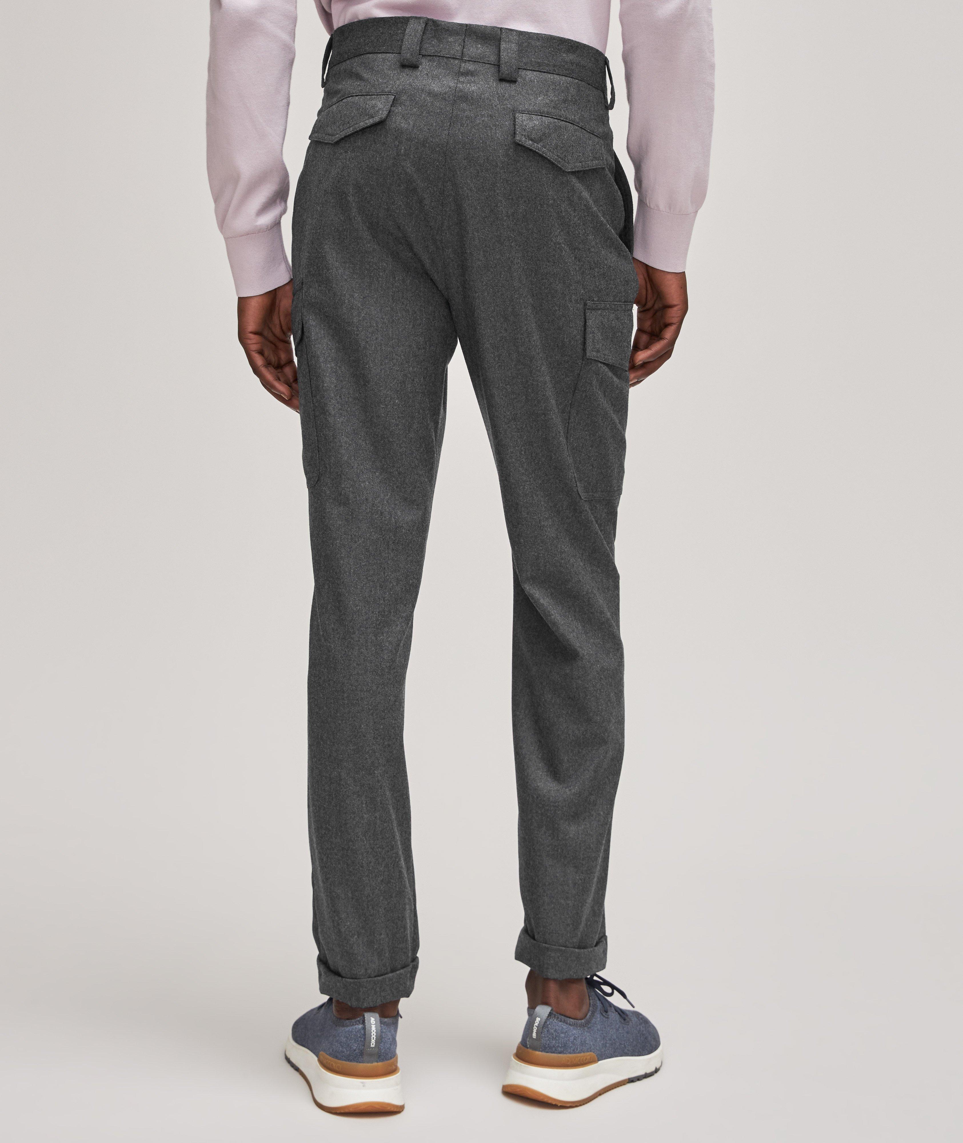 Leisure-Fit Flannel Virgin Wool Cargo Pant  image 3