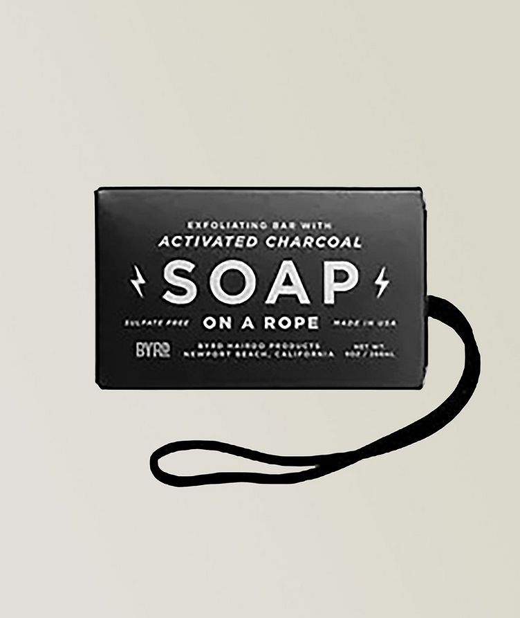 Exfoliating Charcoal Soap On A Rope 266ml image 0