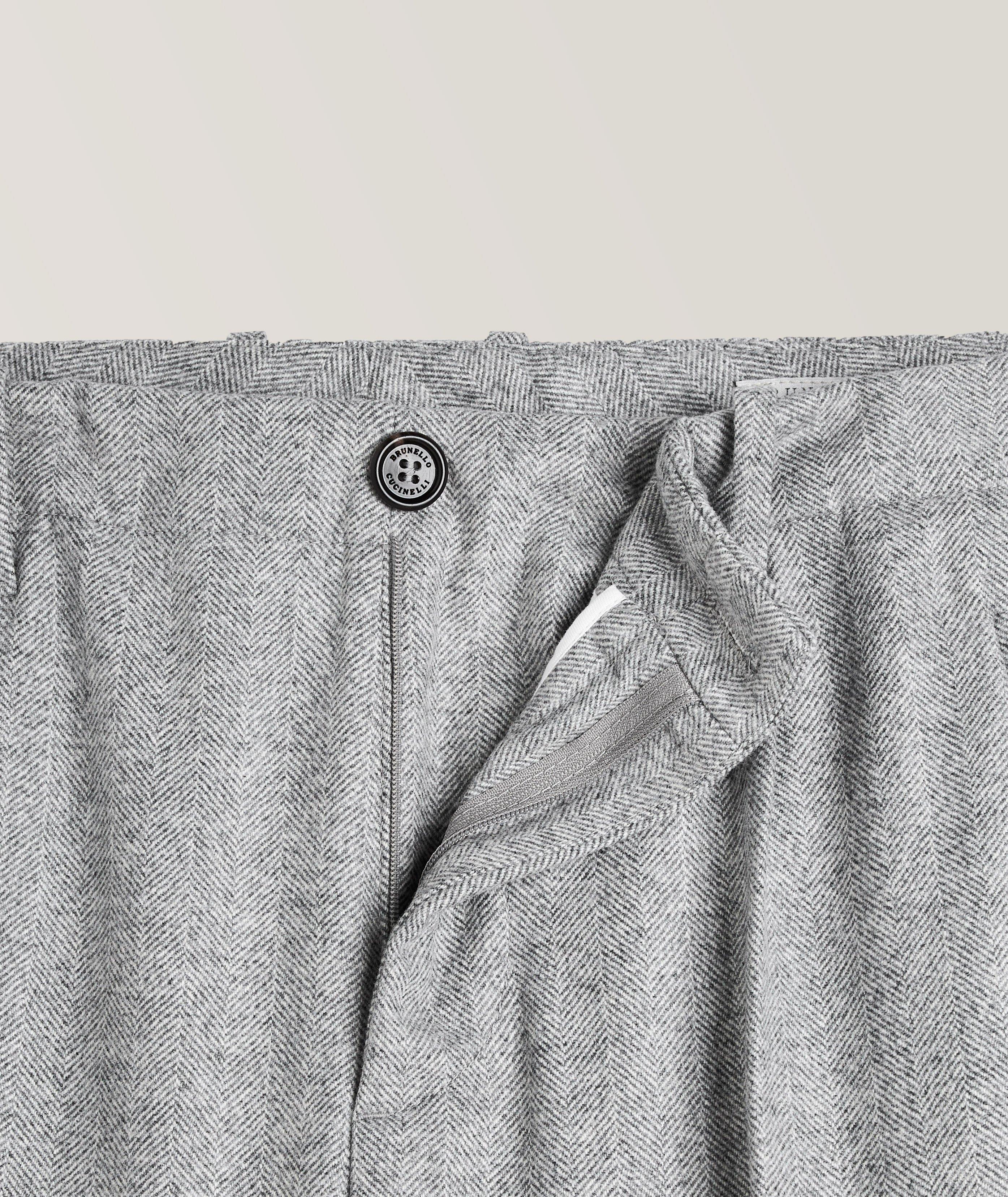 Pantalon en coton teint en pièce de coupe ergonomique image 1