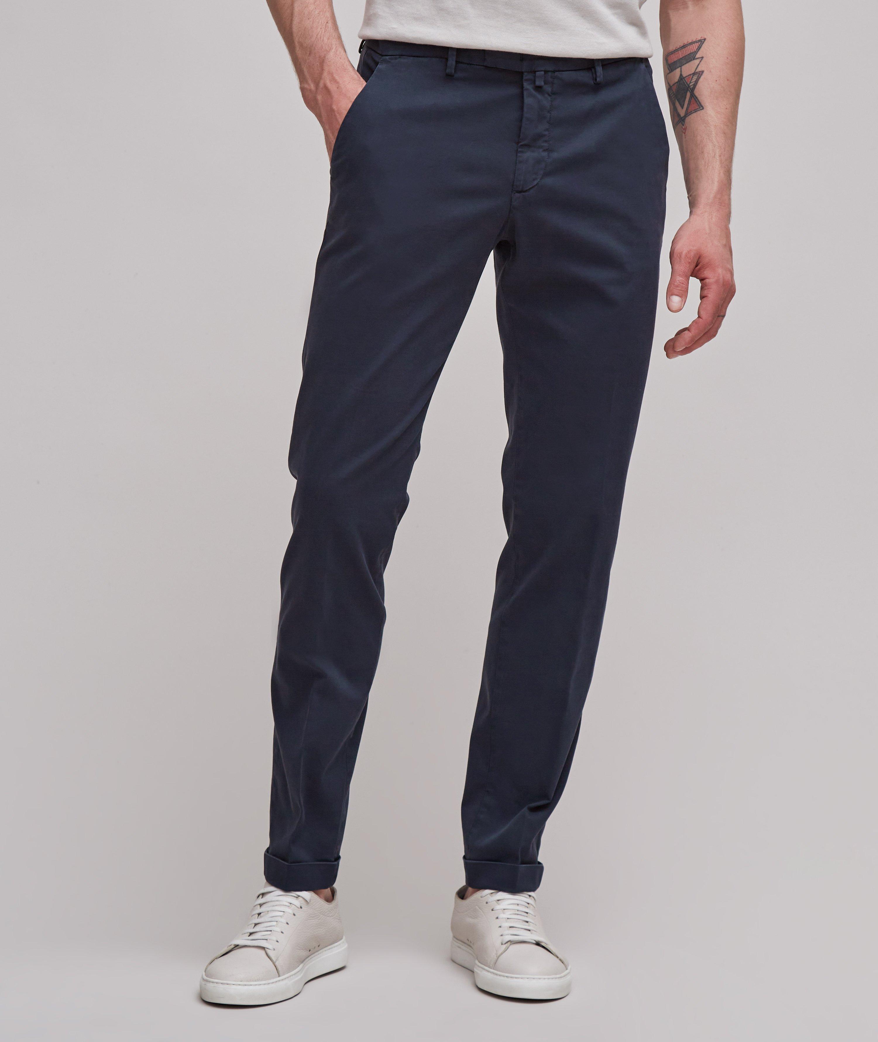 Cotton-Lyocell Blend Stretch Chino Pants  image 1