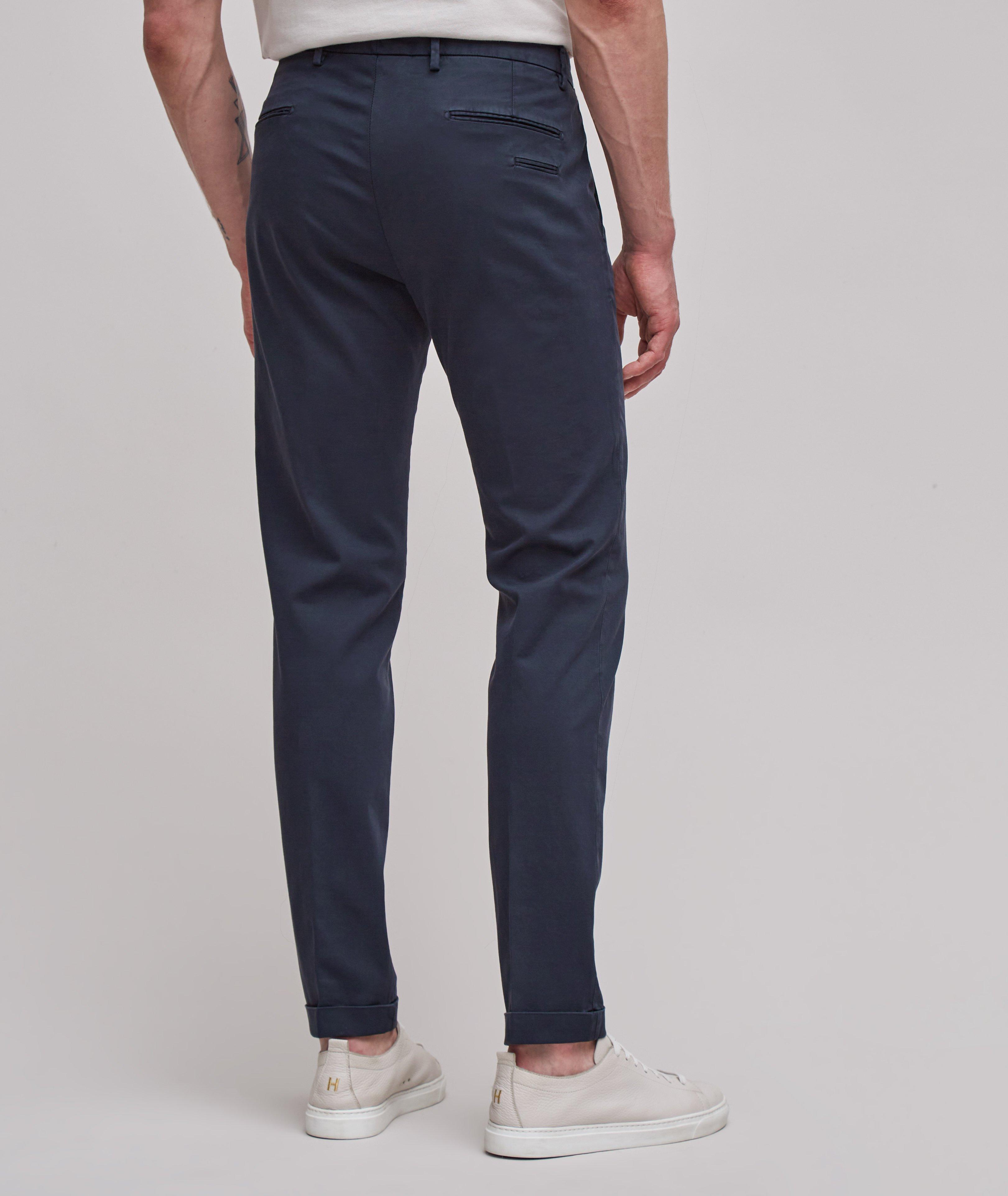 Cotton-Lyocell Blend Stretch Chino Pants  image 2