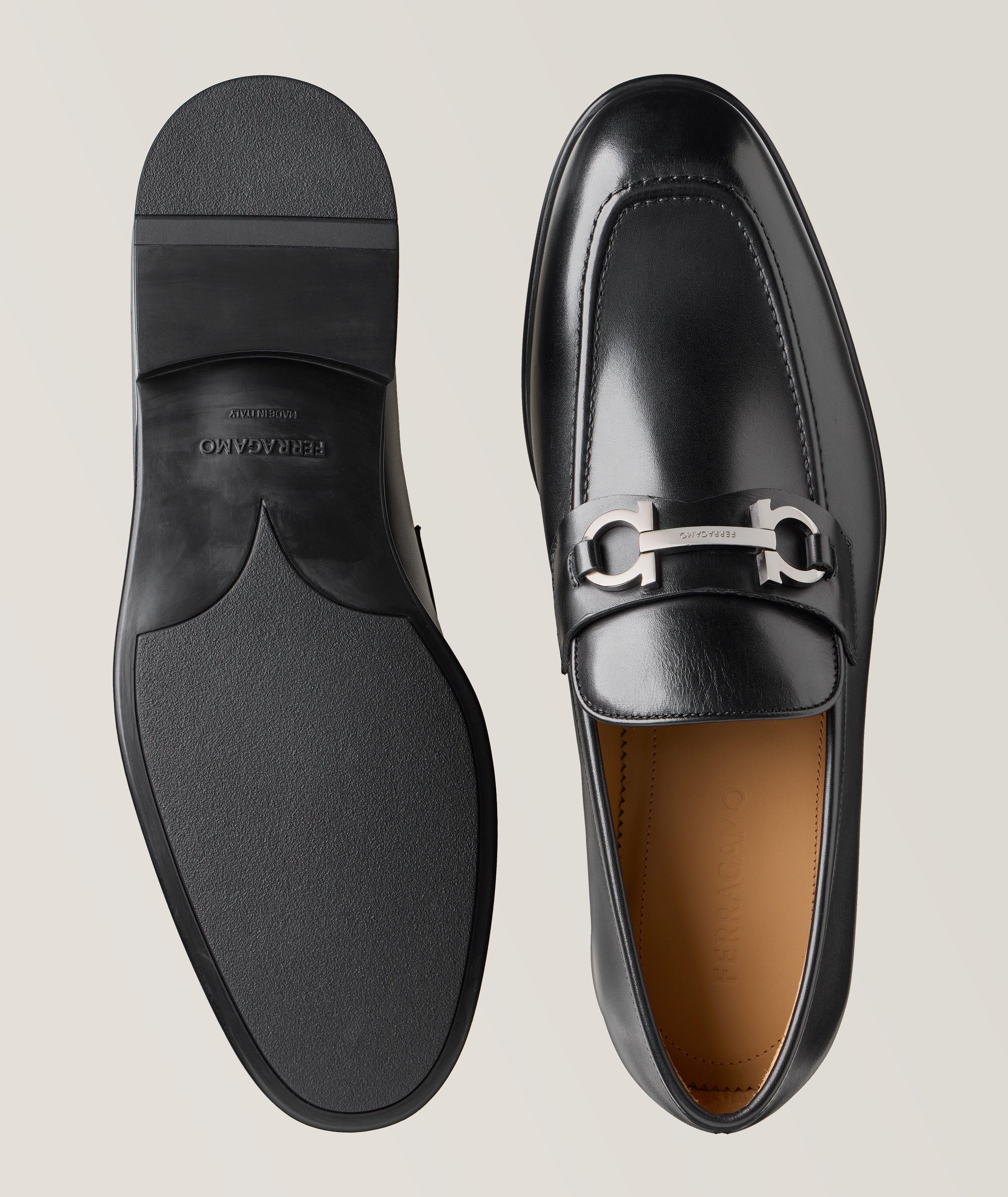Foster Double Gancini Bit Leather Loafers image 2