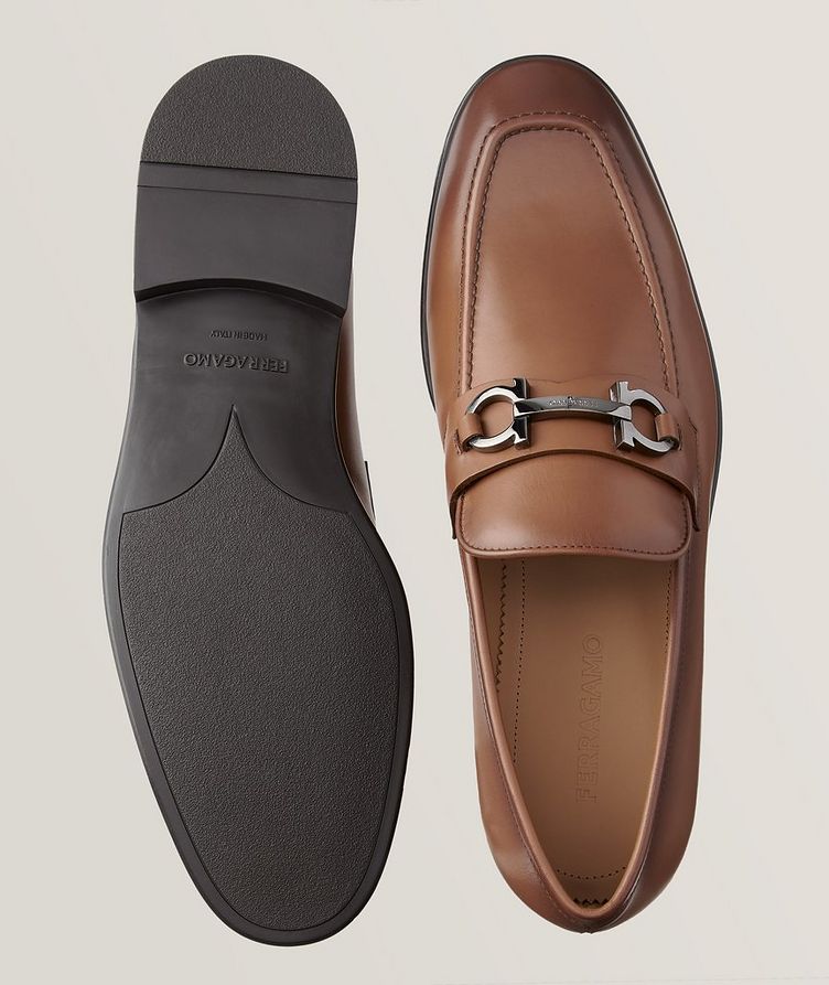 Foster Gancini Bit Burnished Leather Loafers  image 2