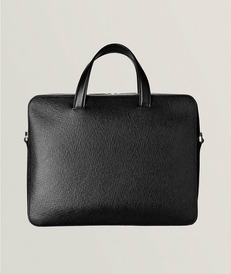 Textured Leather Briefcase image 1