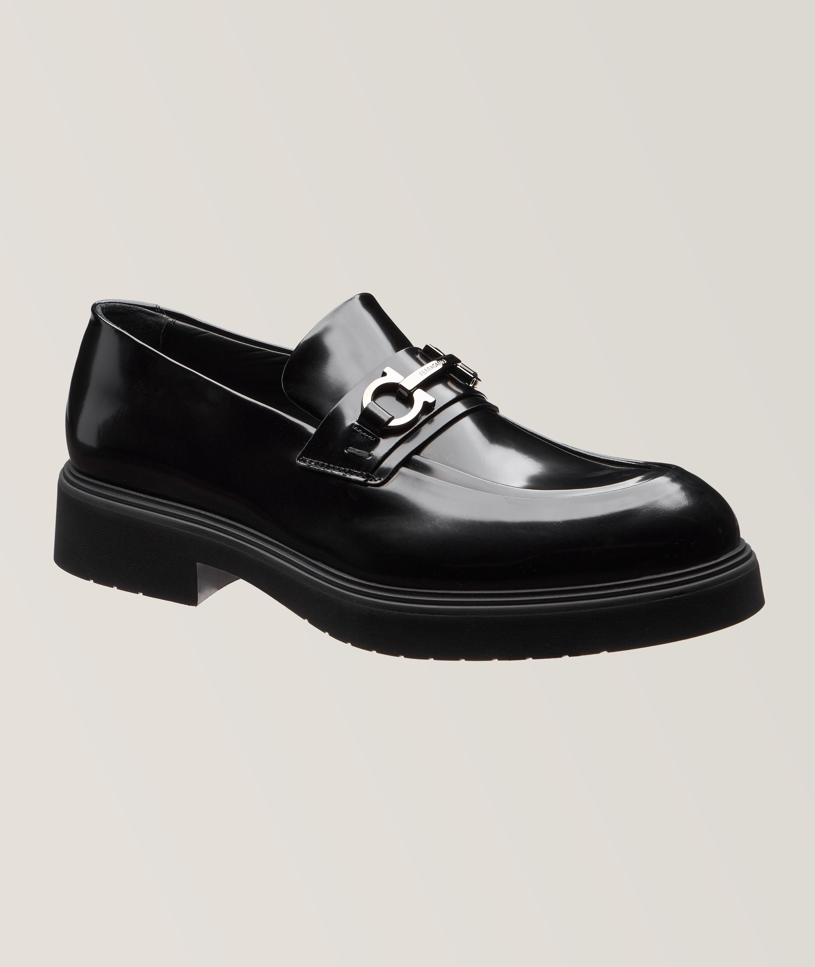 Ferragamo Fiorello Patent Leather Loafers, Dress Shoes