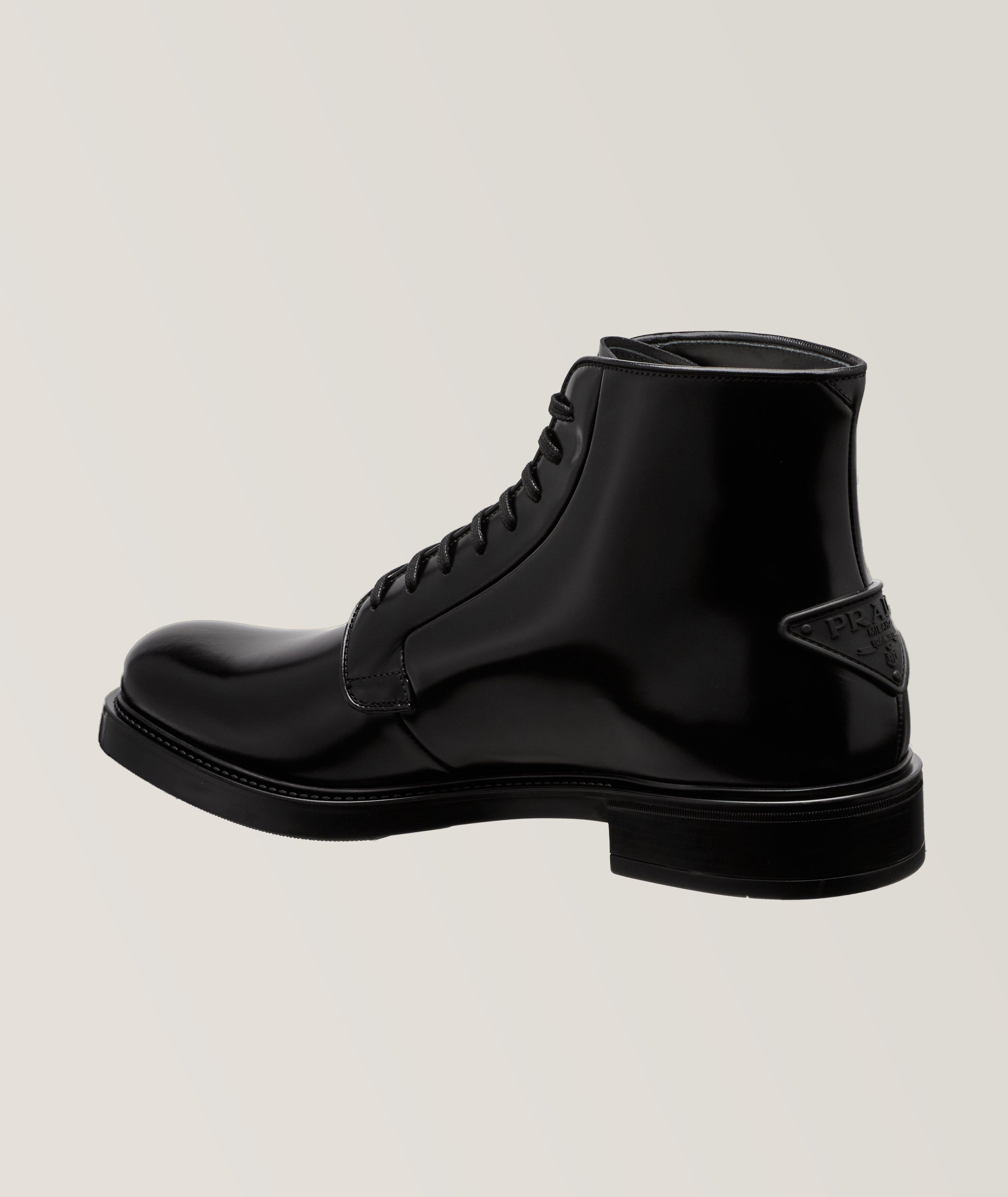 Prada spazzolato cheap chelsea boots