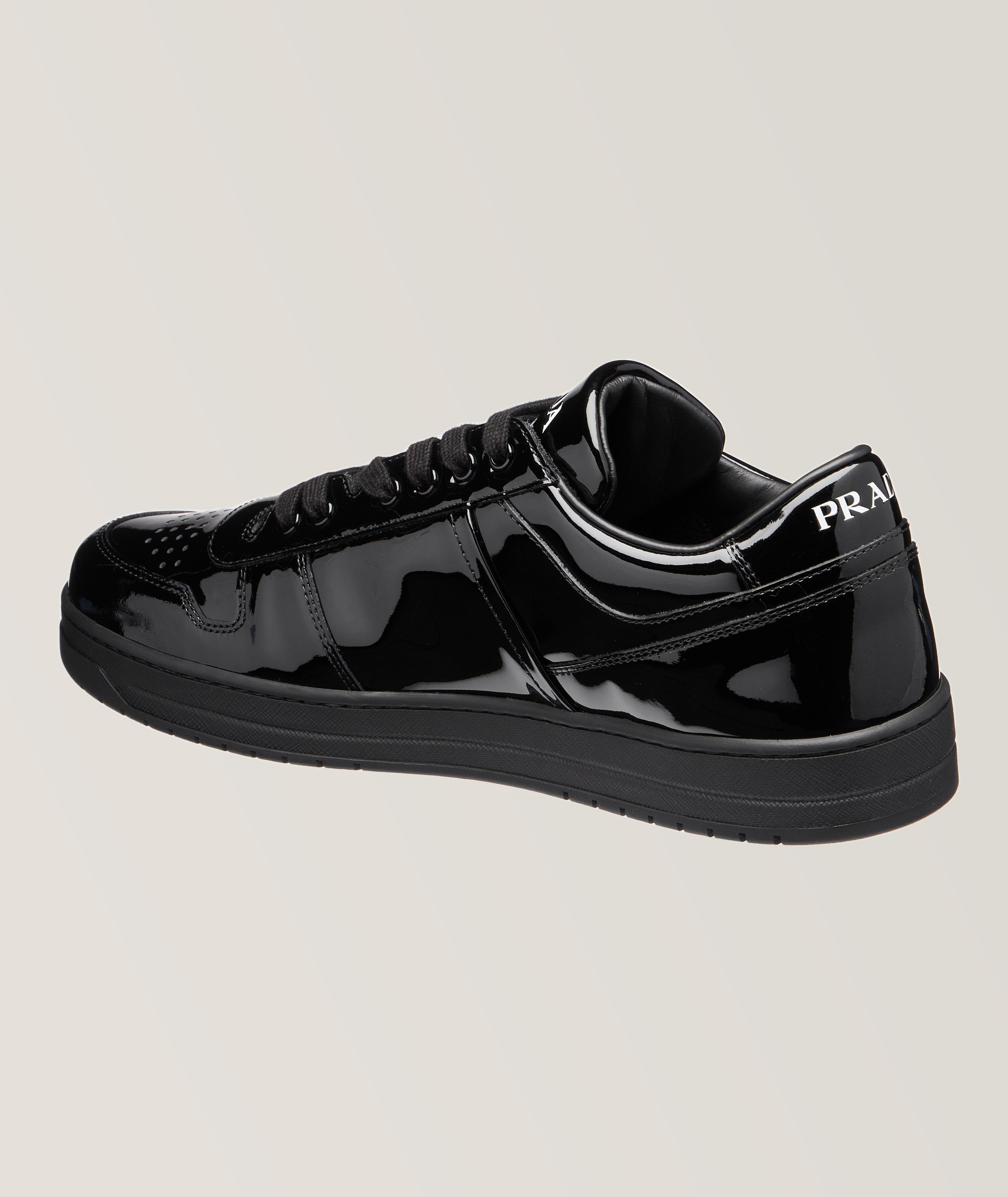 Prada Downtown Shined Leather Sneakers | Sneakers | Harry Rosen