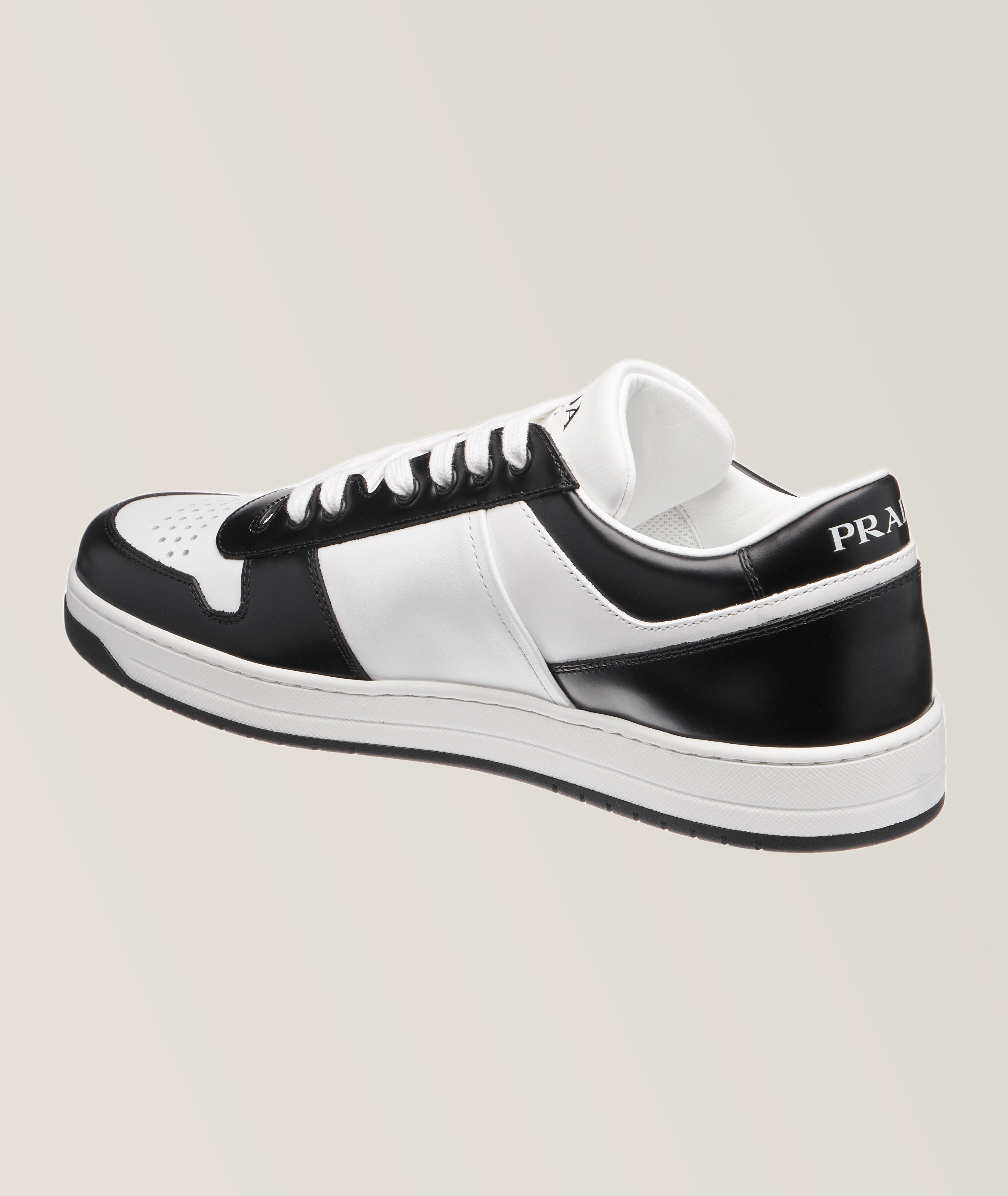 Prada shoes black and on sale white