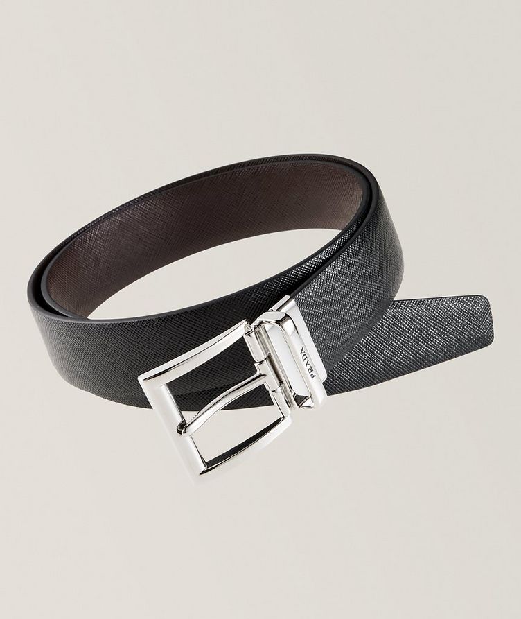 Reversible Saffiano Leather Dress Belt image 0