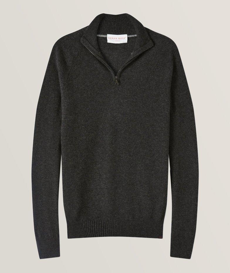 Finley10 Jersey Cashmere Half-Zip Sweater image 0