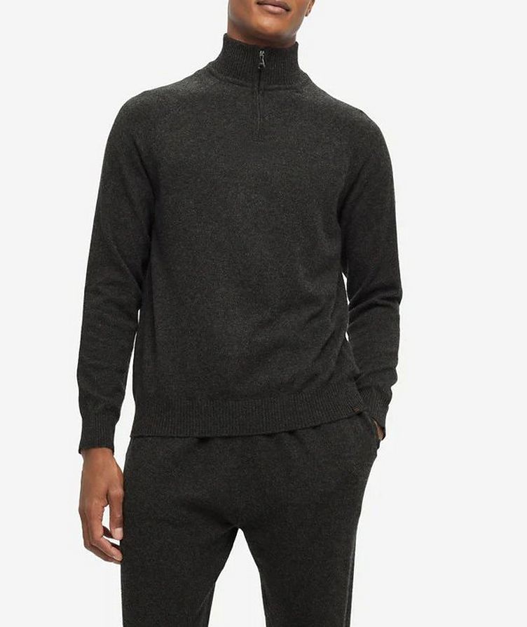 Finley10 Jersey Cashmere Half-Zip Sweater image 4