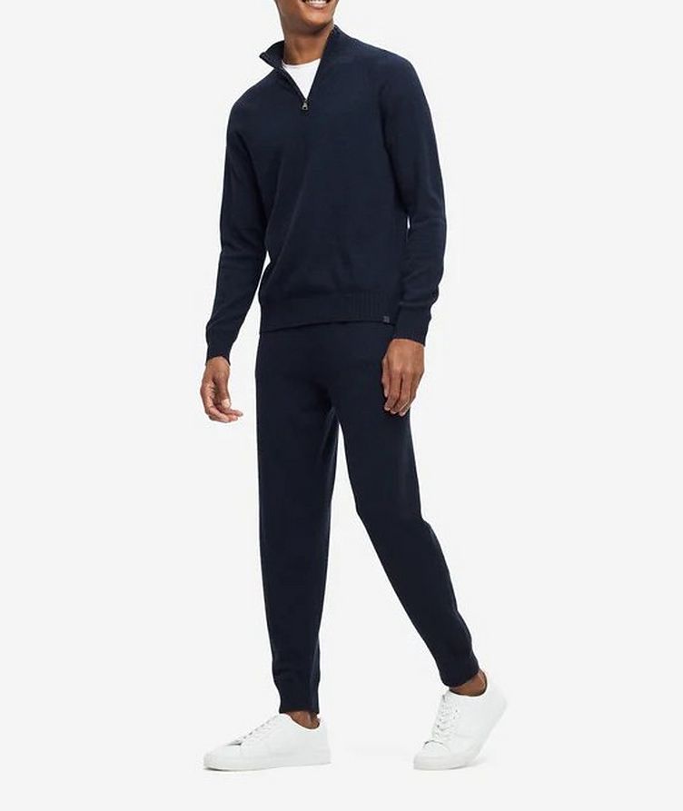 Finley 10 Cashmere Jersey Half-Zip Sweater  image 1
