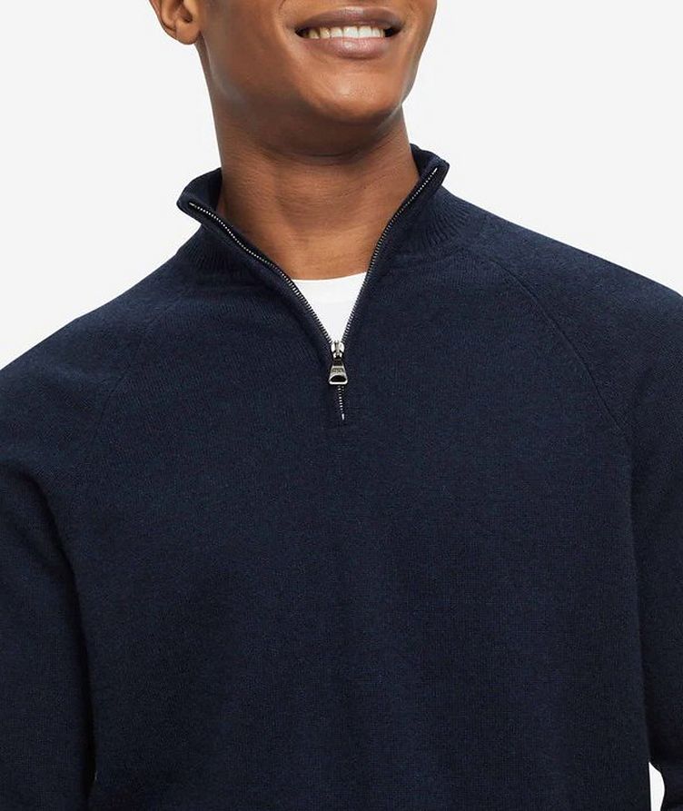 Finley 10 Cashmere Jersey Half-Zip Sweater  image 3