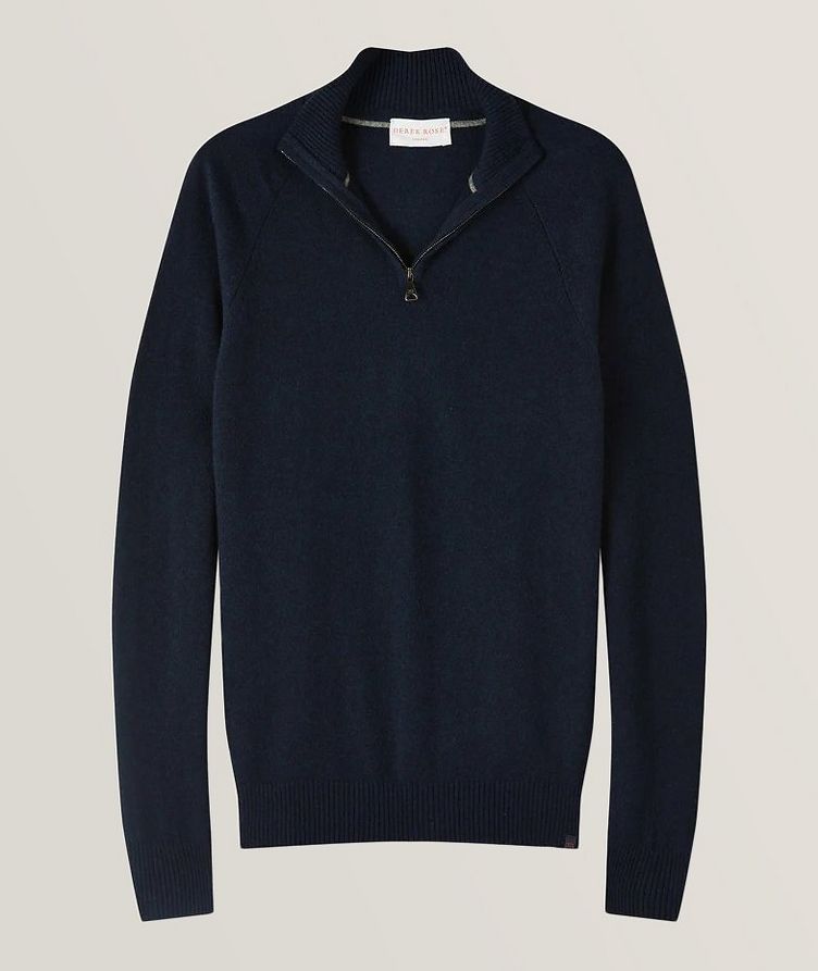 Finley 10 Cashmere Jersey Half-Zip Sweater  image 0