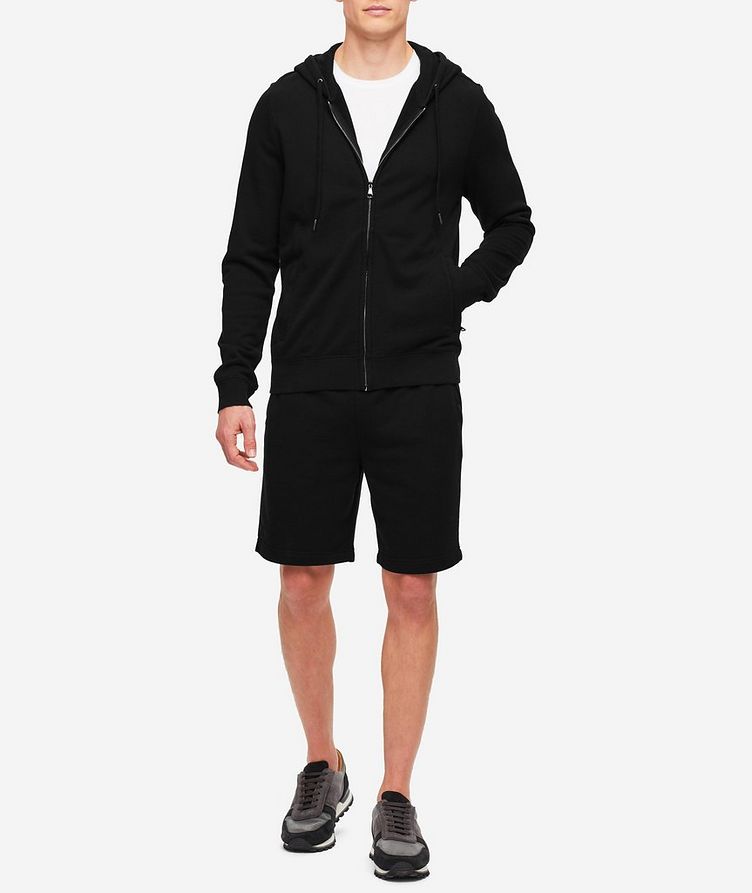 Quinn Stretch-Jersey Cotton Full-Zip Hooded Sweater image 1