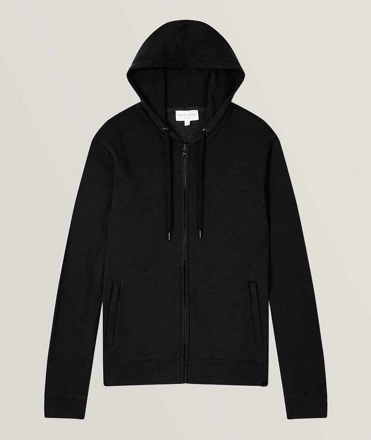 Quinn Stretch-Jersey Cotton Full-Zip Hooded Sweater image 0